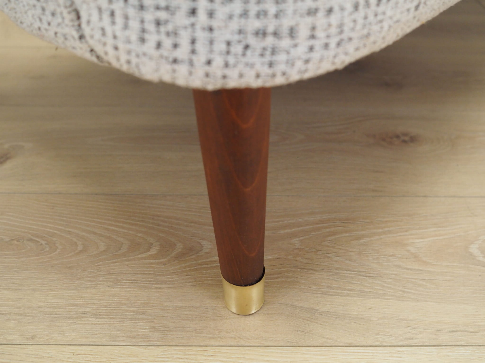 2-Sitzer Sofa Mischgewebe Weiß 1960er Jahre