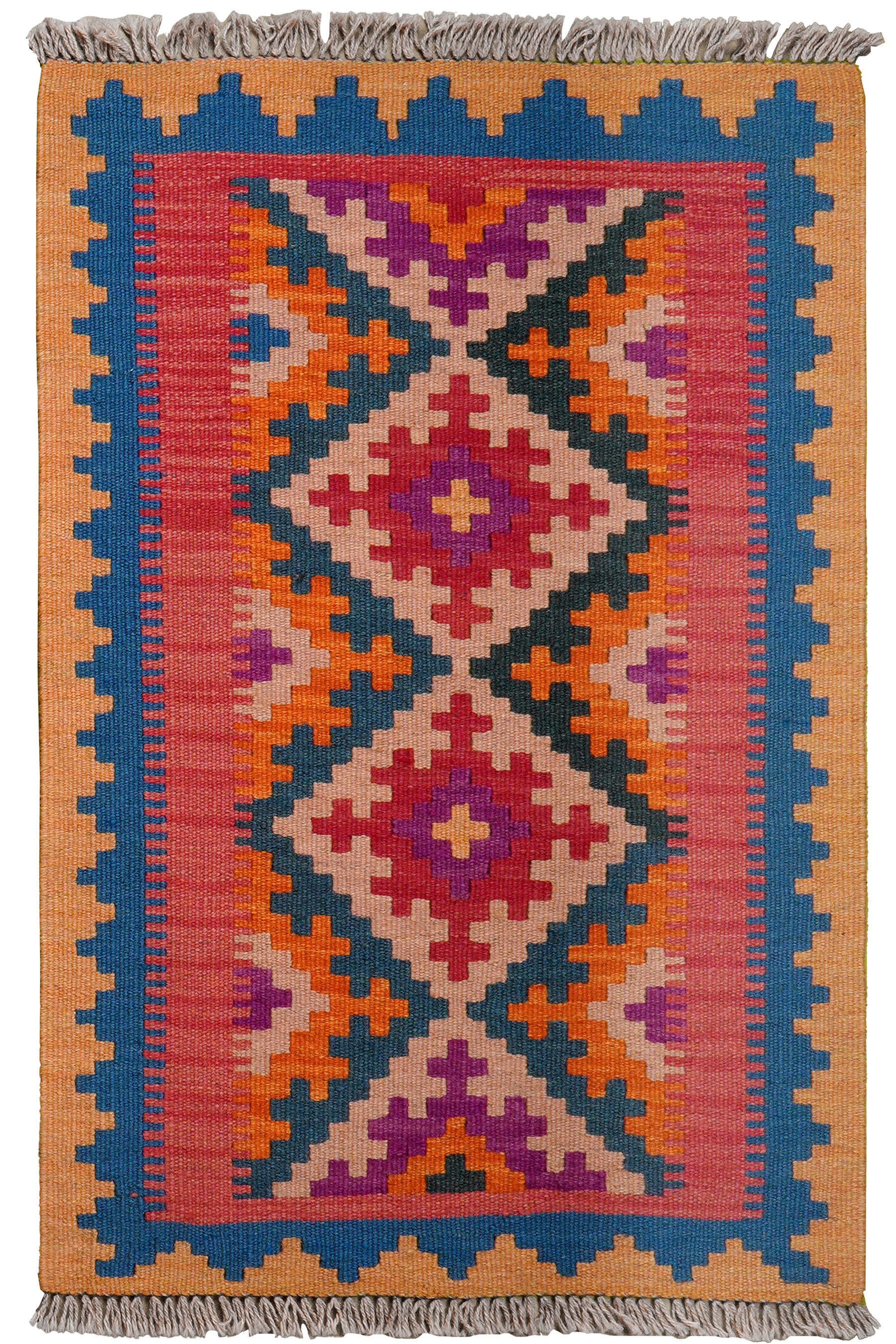 Kilim Gashgai Teppich Wolle Mehrfarbig