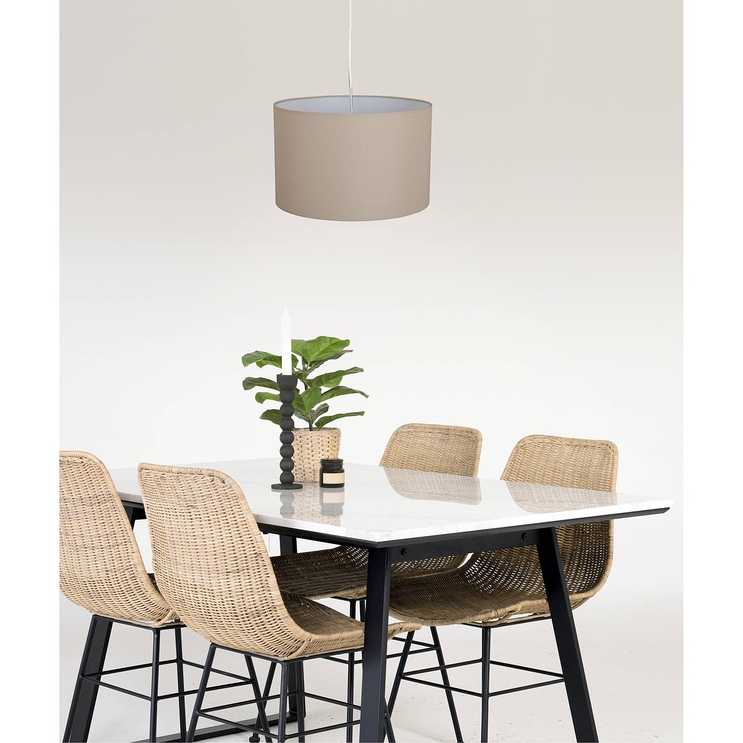 Goonbell Pendant Light Blend fabric Aluminum 1-light