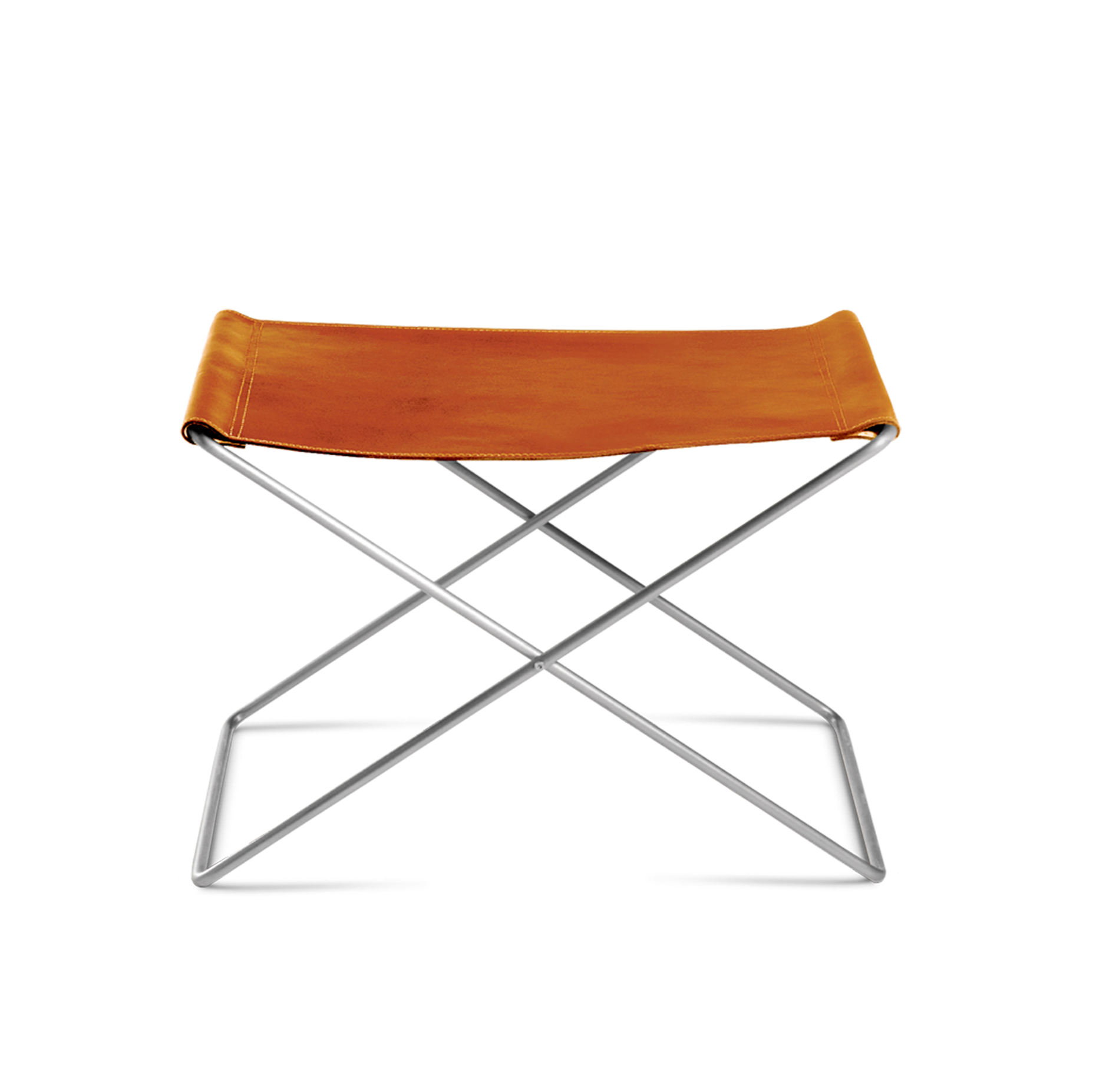 OX Hocker Klein Leder Haselnuss