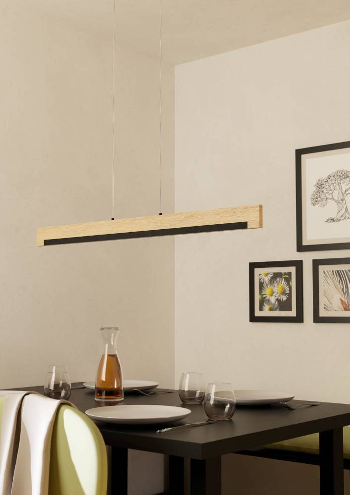 Camacho LED-Pendelleuchte Kunststoff Stahl 1-flammig