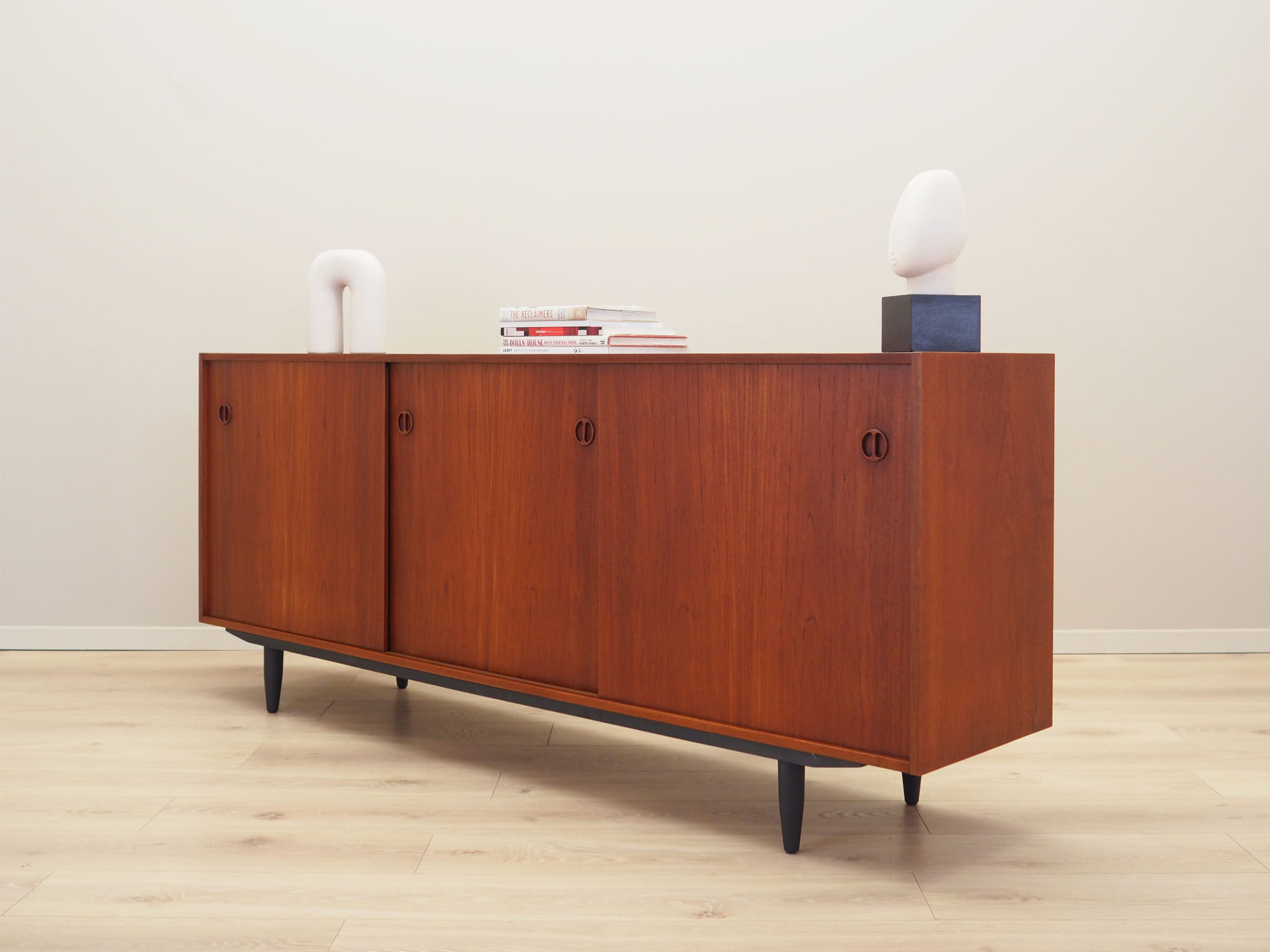 Vintage Sideboard Teakholz Braun 1970er Jahre