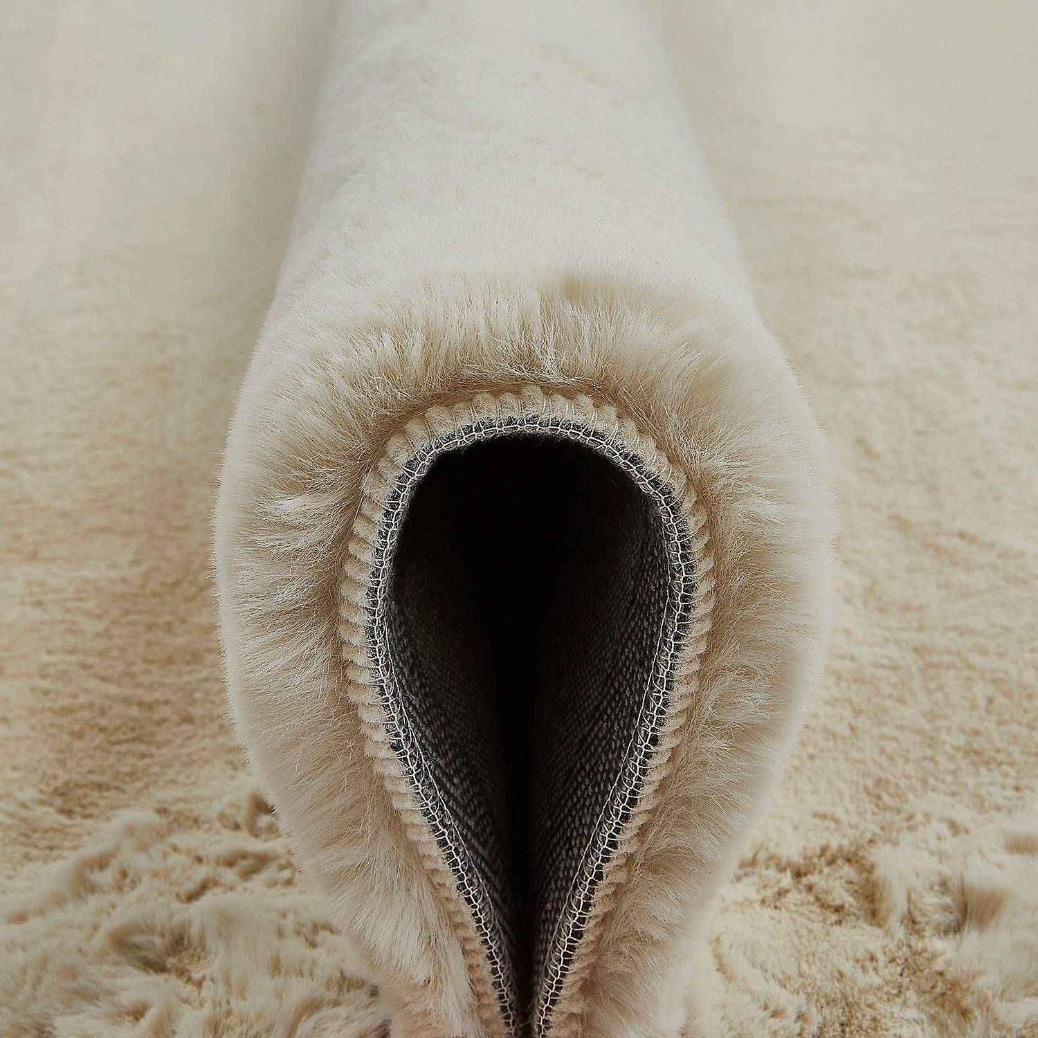 Loano Beige High-Pile Rug