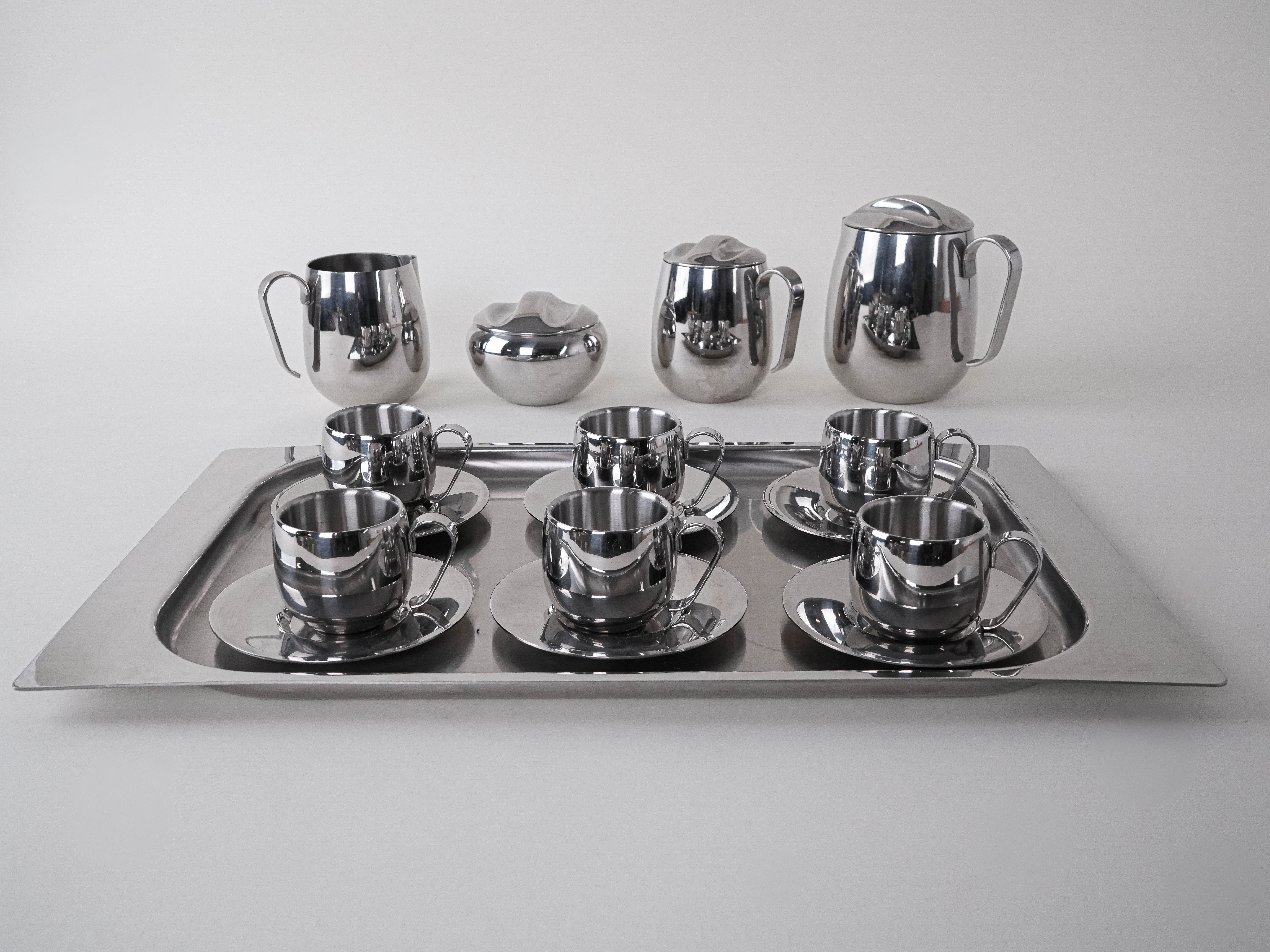 Kaffee- und Tee-Service Silber