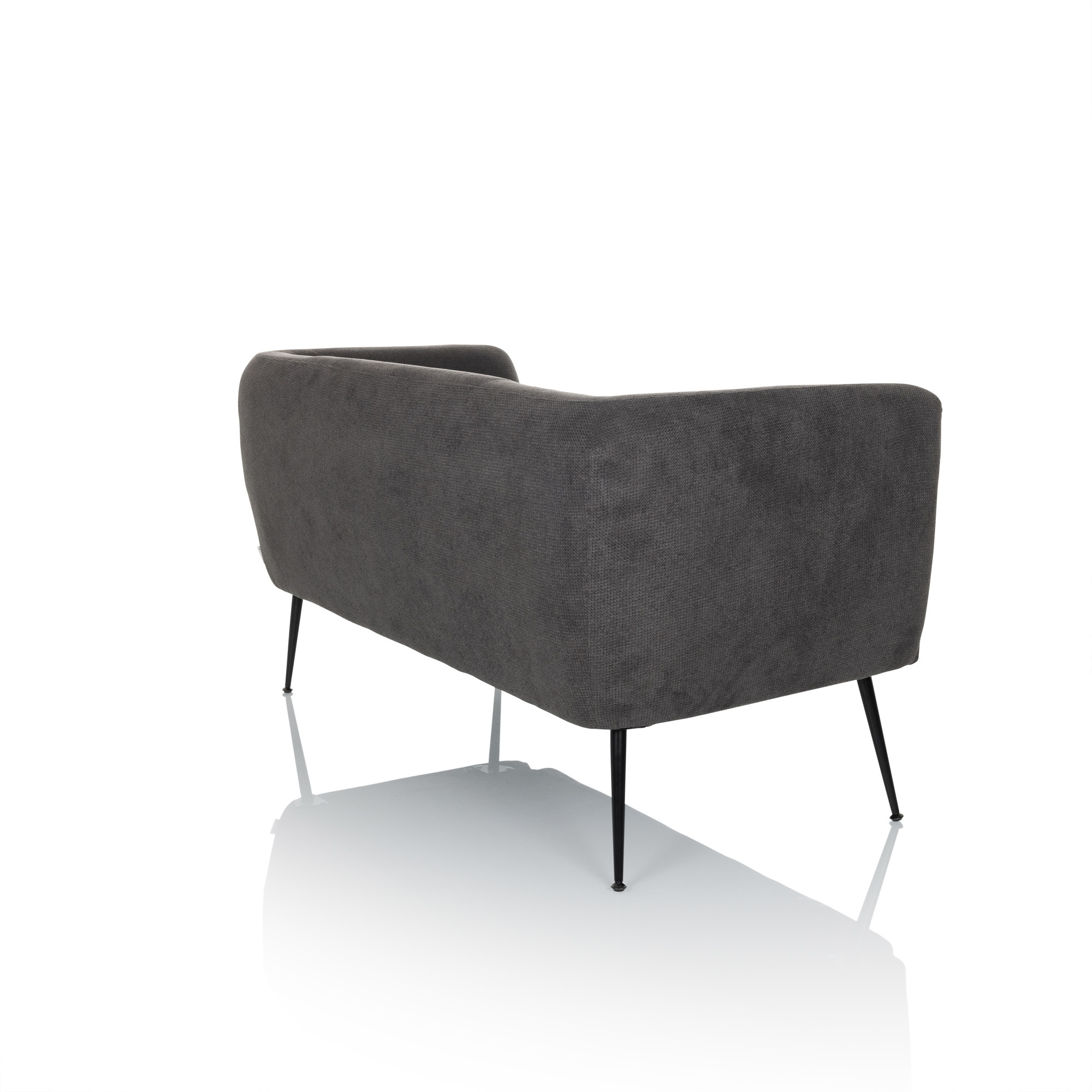 HAYRIVER Divano 2 posti tessuto grigio