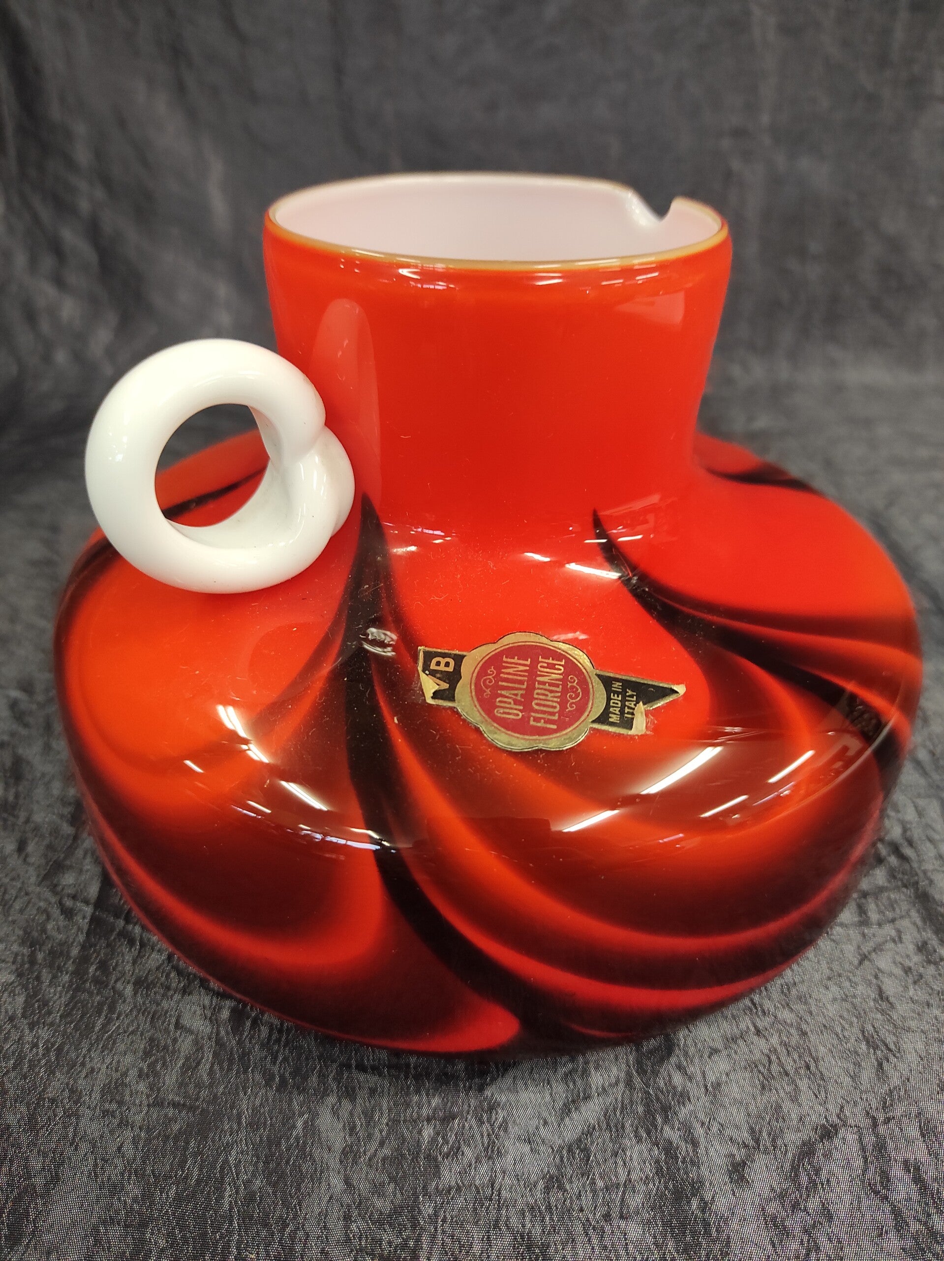 Vintage Vase Glas Rot