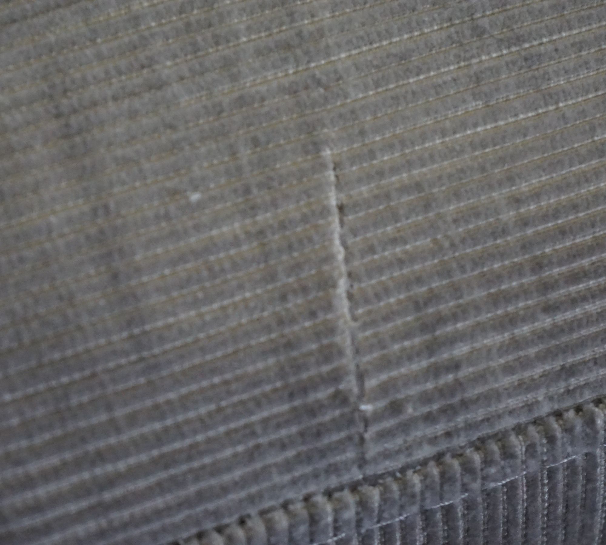 Indivi Sofa Récamiere Links Napoli-Stoff 2250 Silbergrau