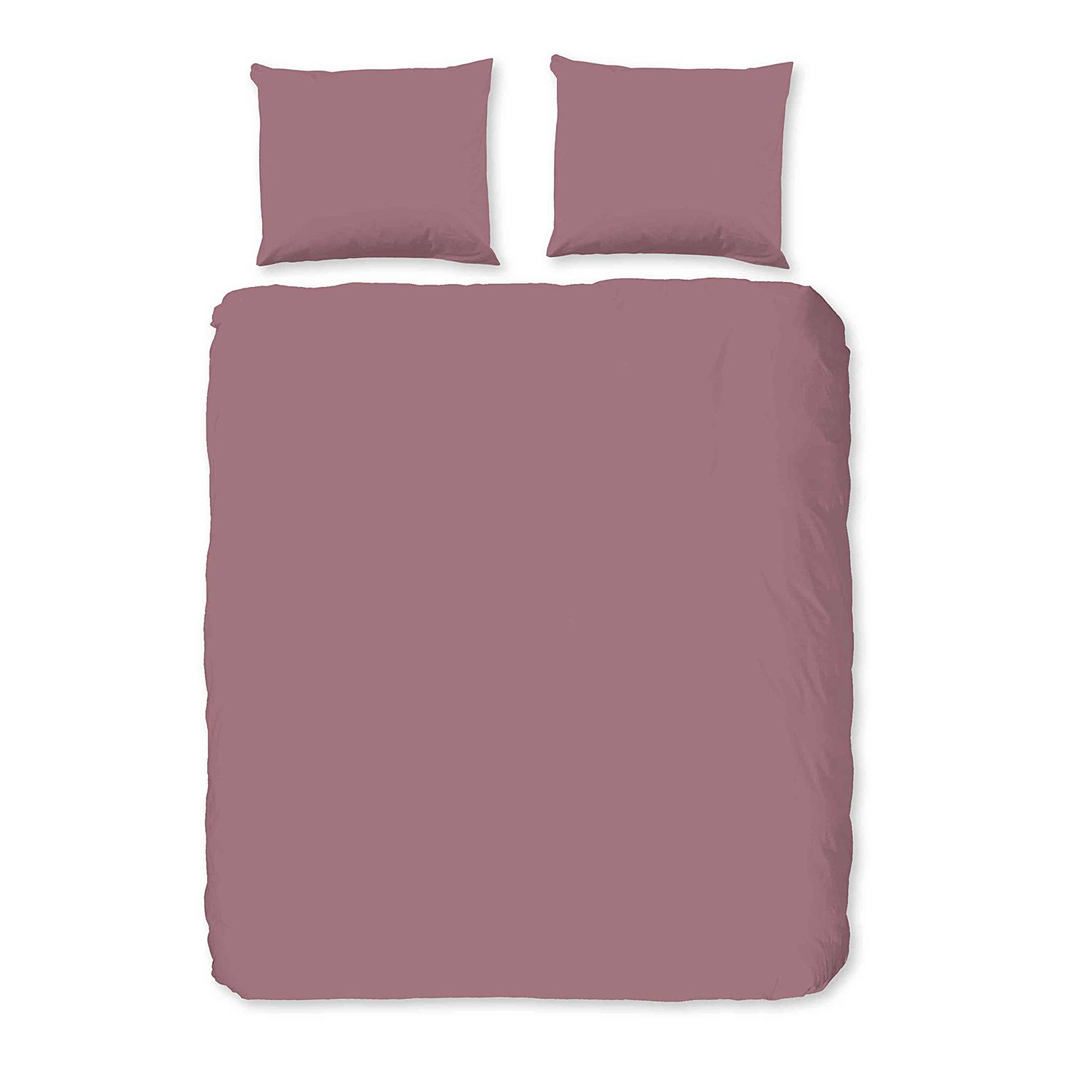Renforce Bettwäsche mit Kissen Baumwolle Pink 140 x 200/220 cm