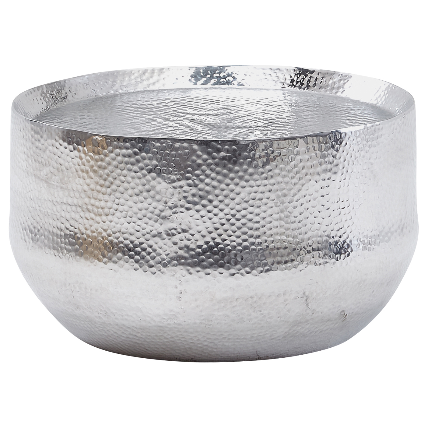 Luckow Couchtisch Aluminium Silber