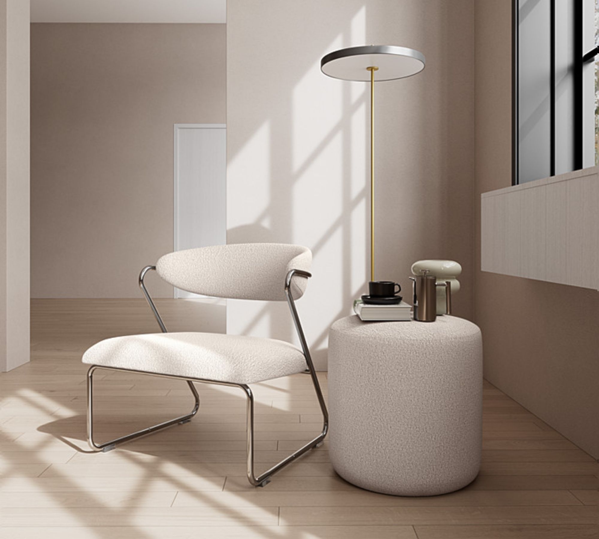Lucy Sessel Maya Cream