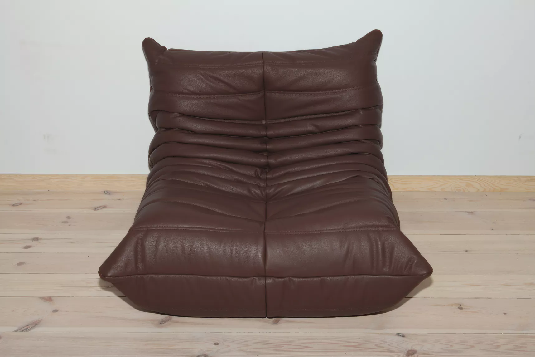 Togo Lounge Set 3 pezzi Pelle Madras Marrone