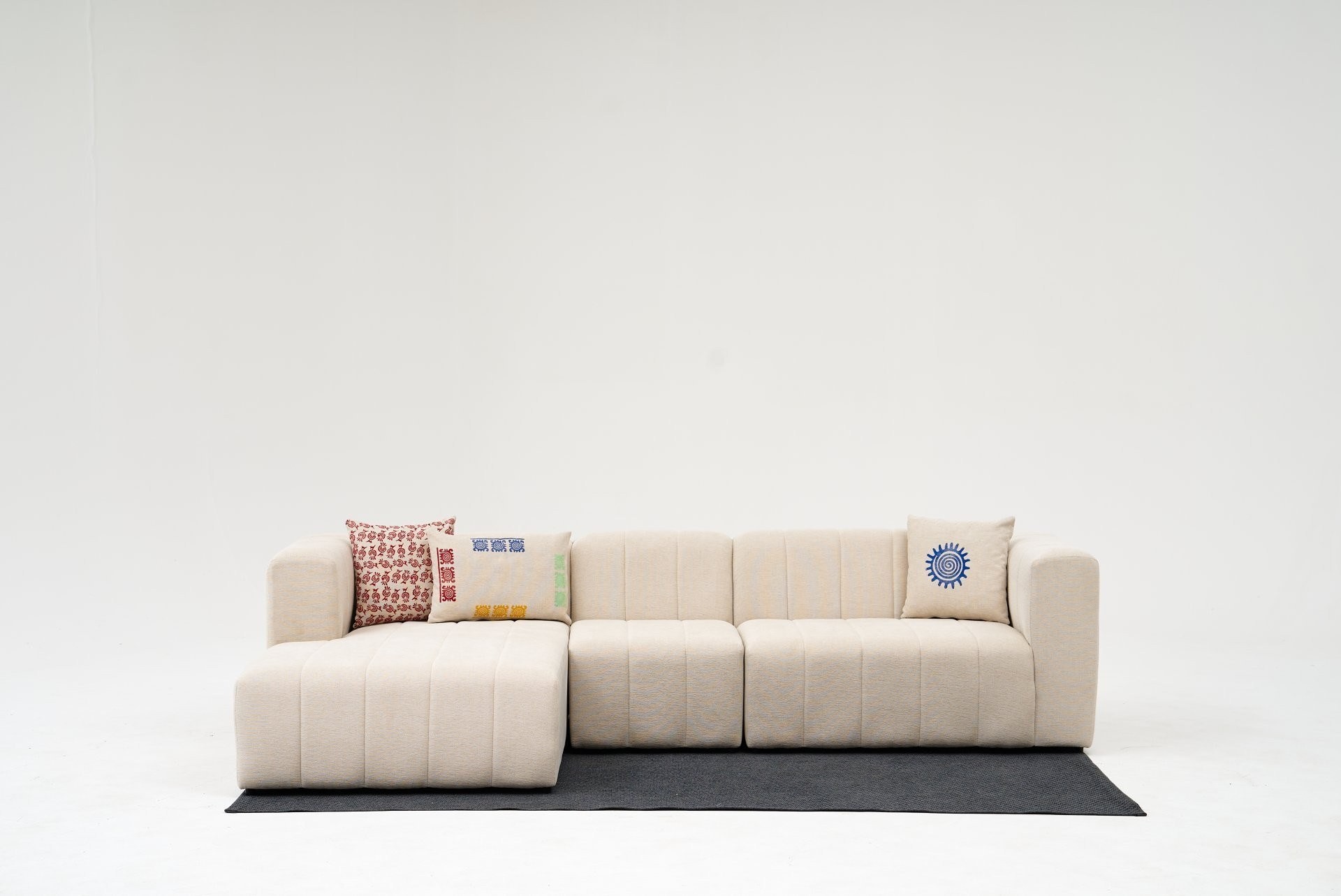 Beyza Sofa Récamiere Links Creme