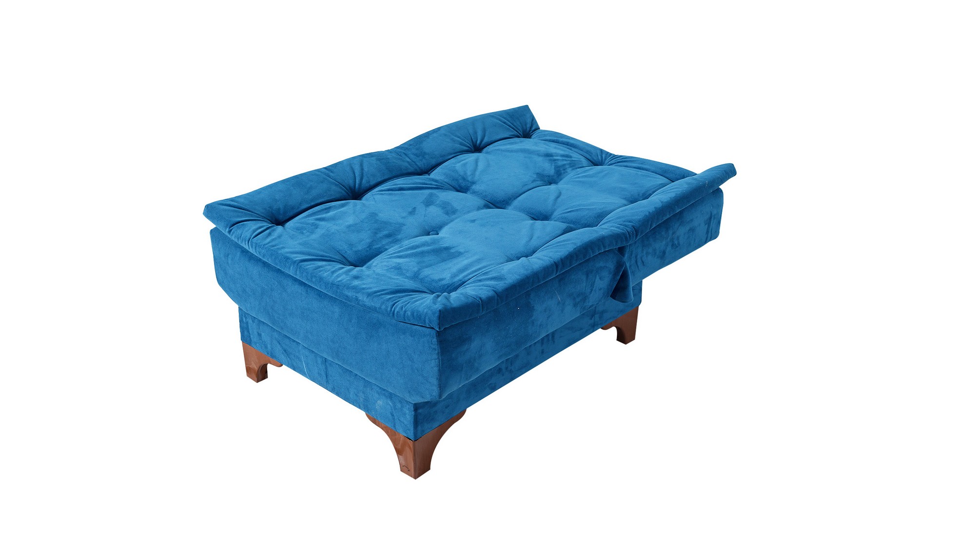 Kelebek Schlafsofa Set Holz Dunkelblau