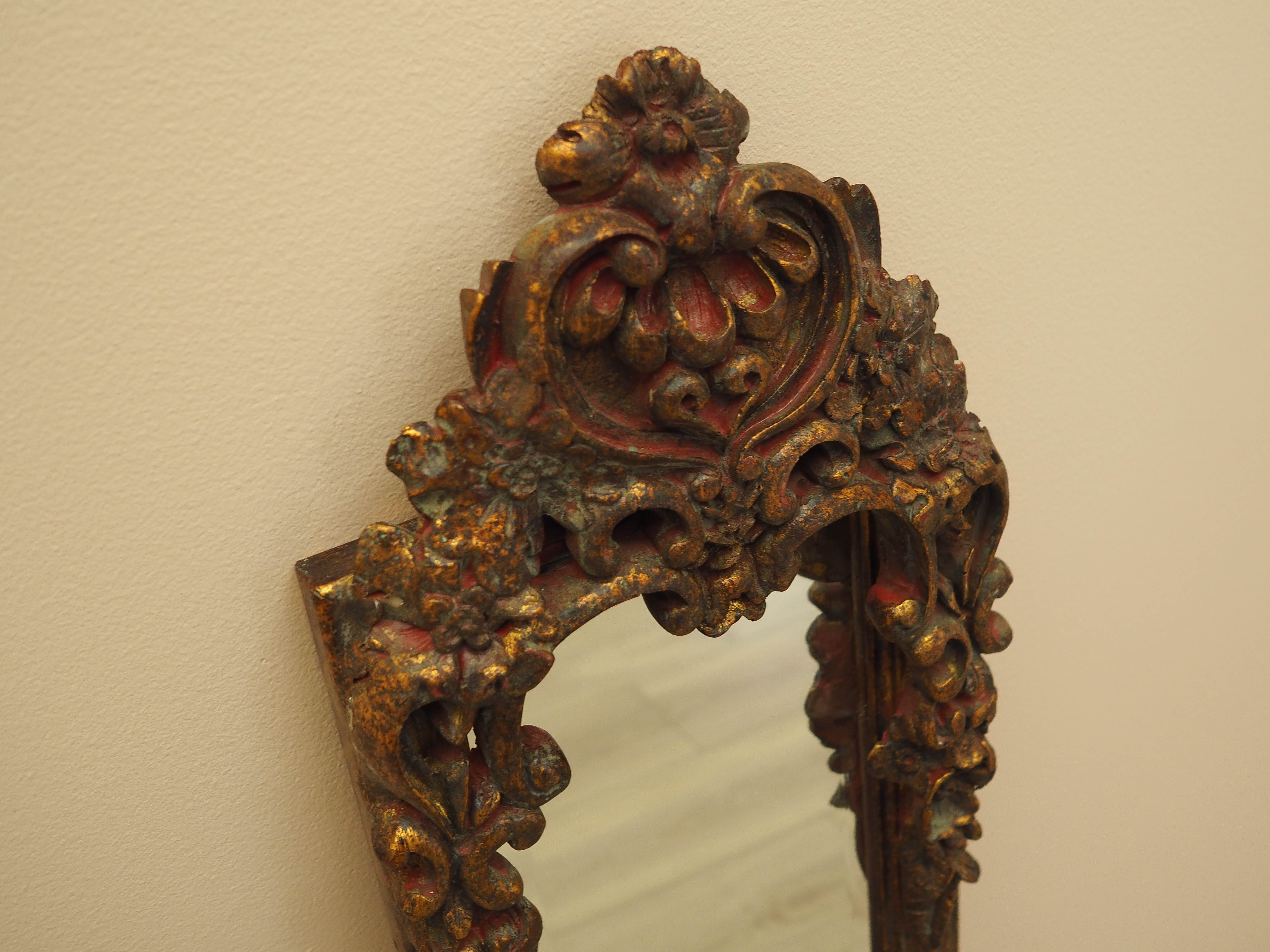 Mirror with wooden frame