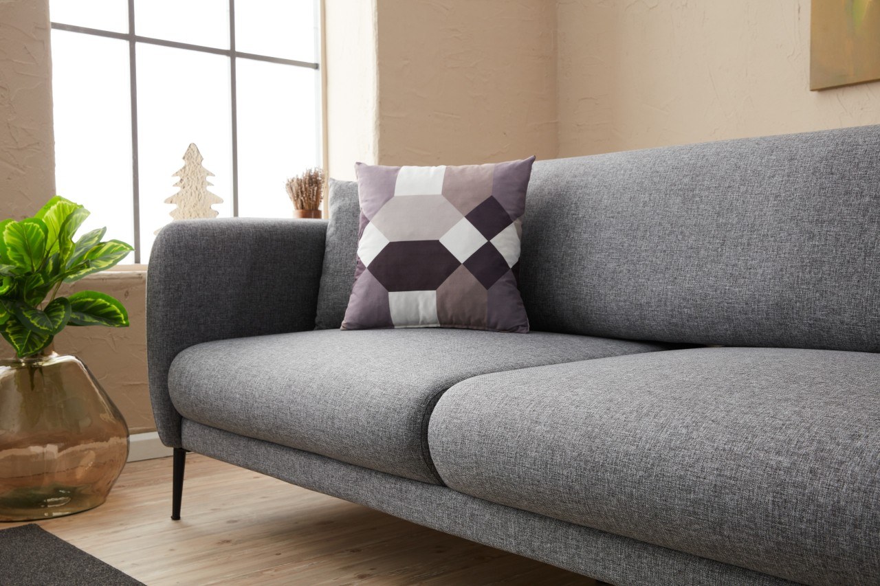 Venedik Sofa 3-Sitzer Grau