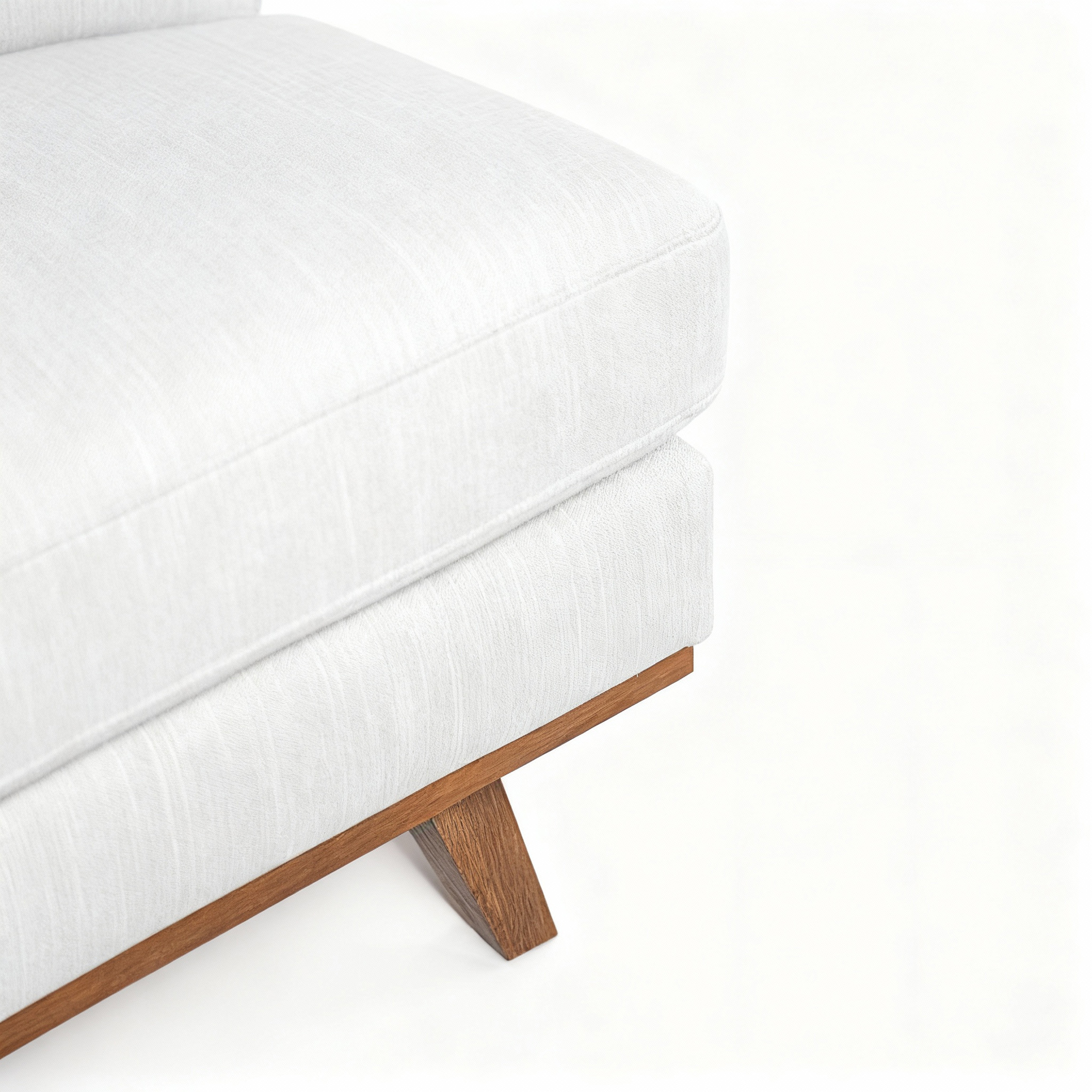 Corner Sofa Japandi 3-Seater Left Beige
