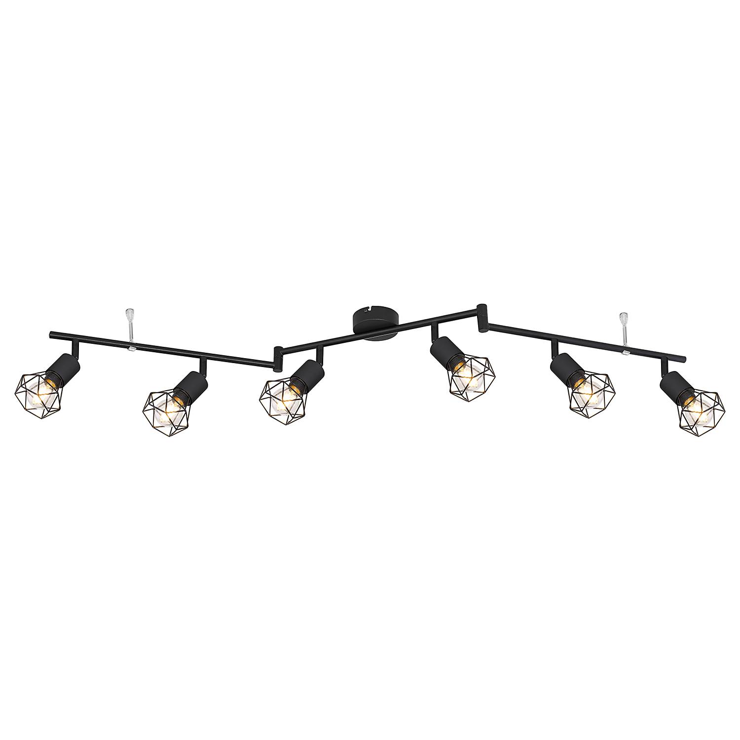 6-Flammig Xara I Deckenstrahler Eisen