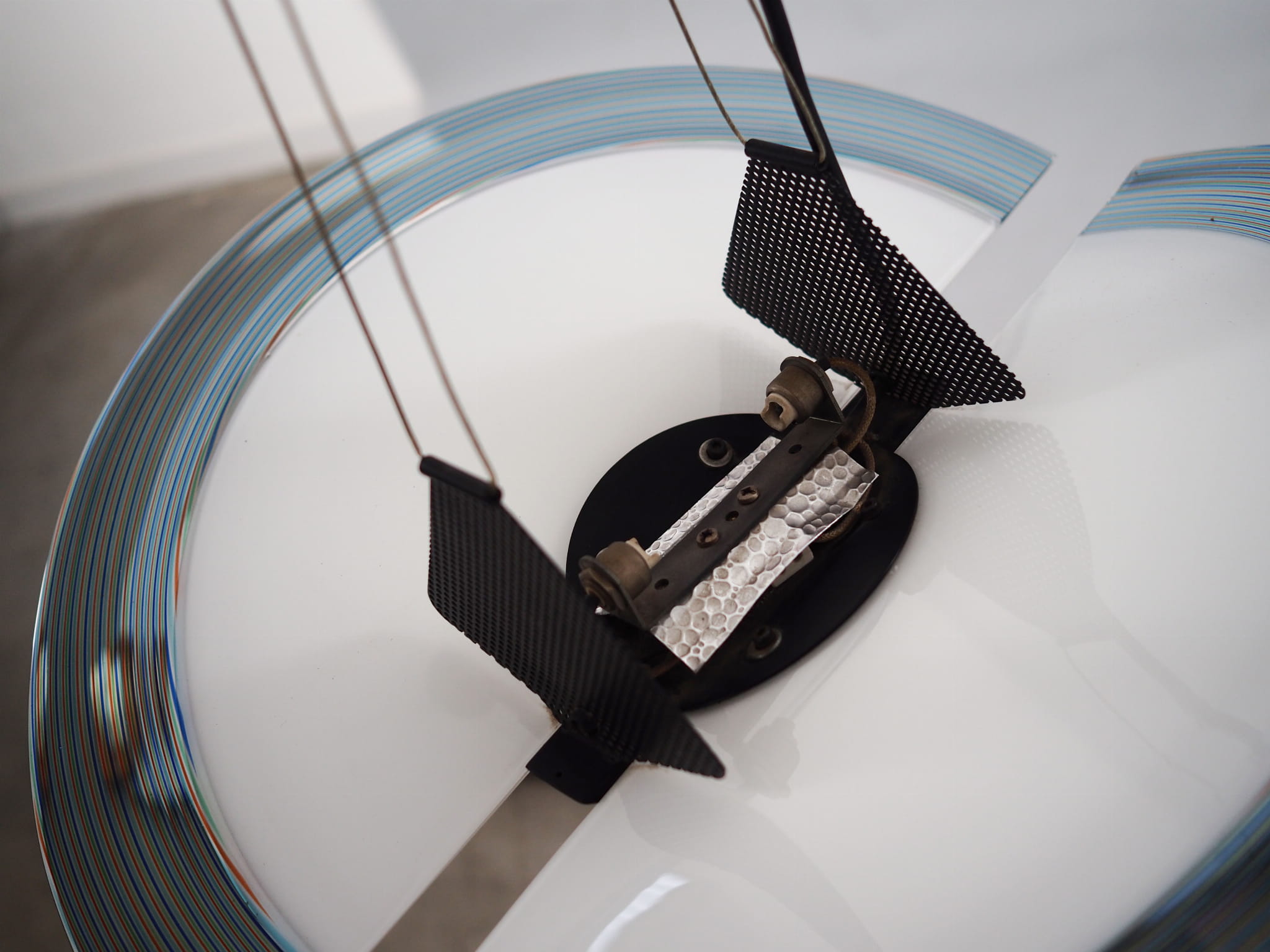 Pendant lamp Metal Glass 1990s