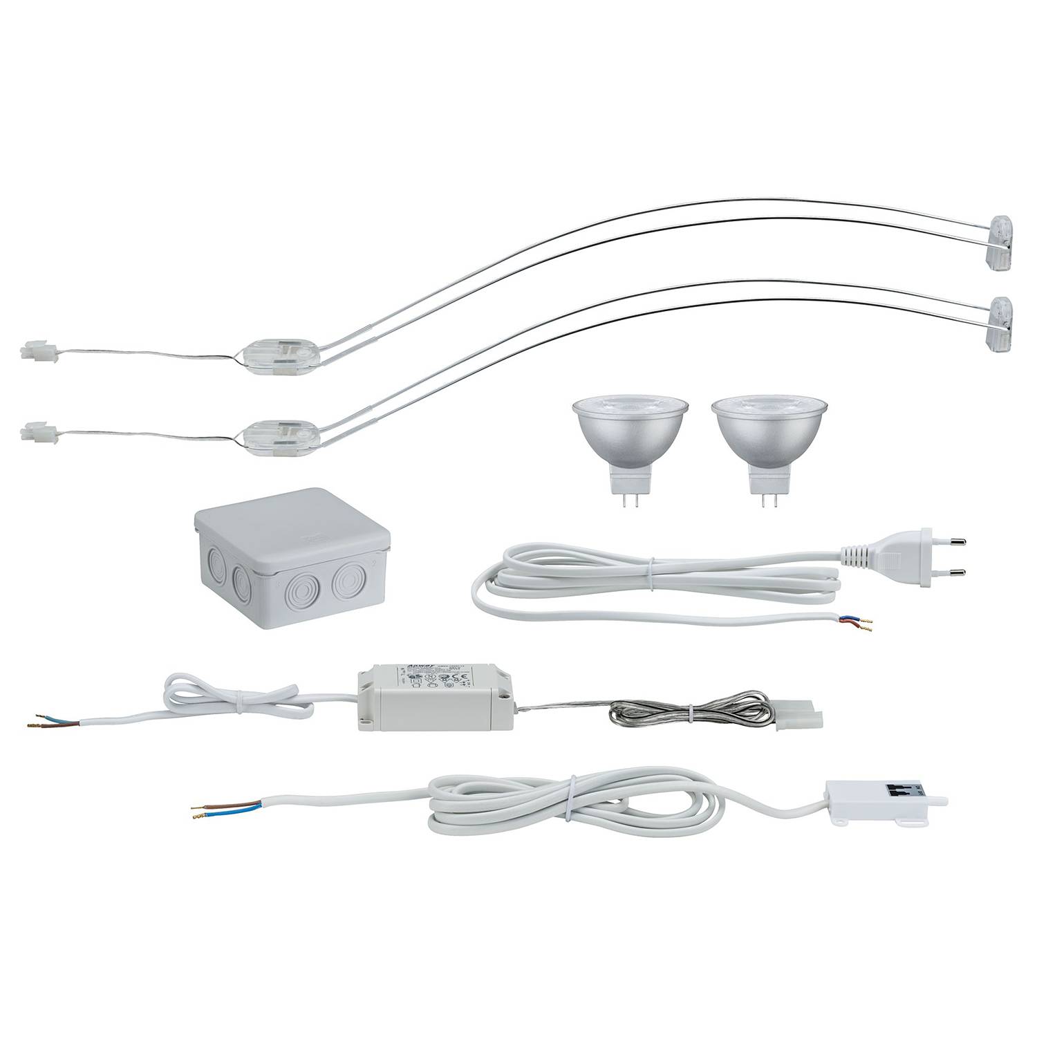 Chifley LED-Wandleuchte Aluminium 2-flammig