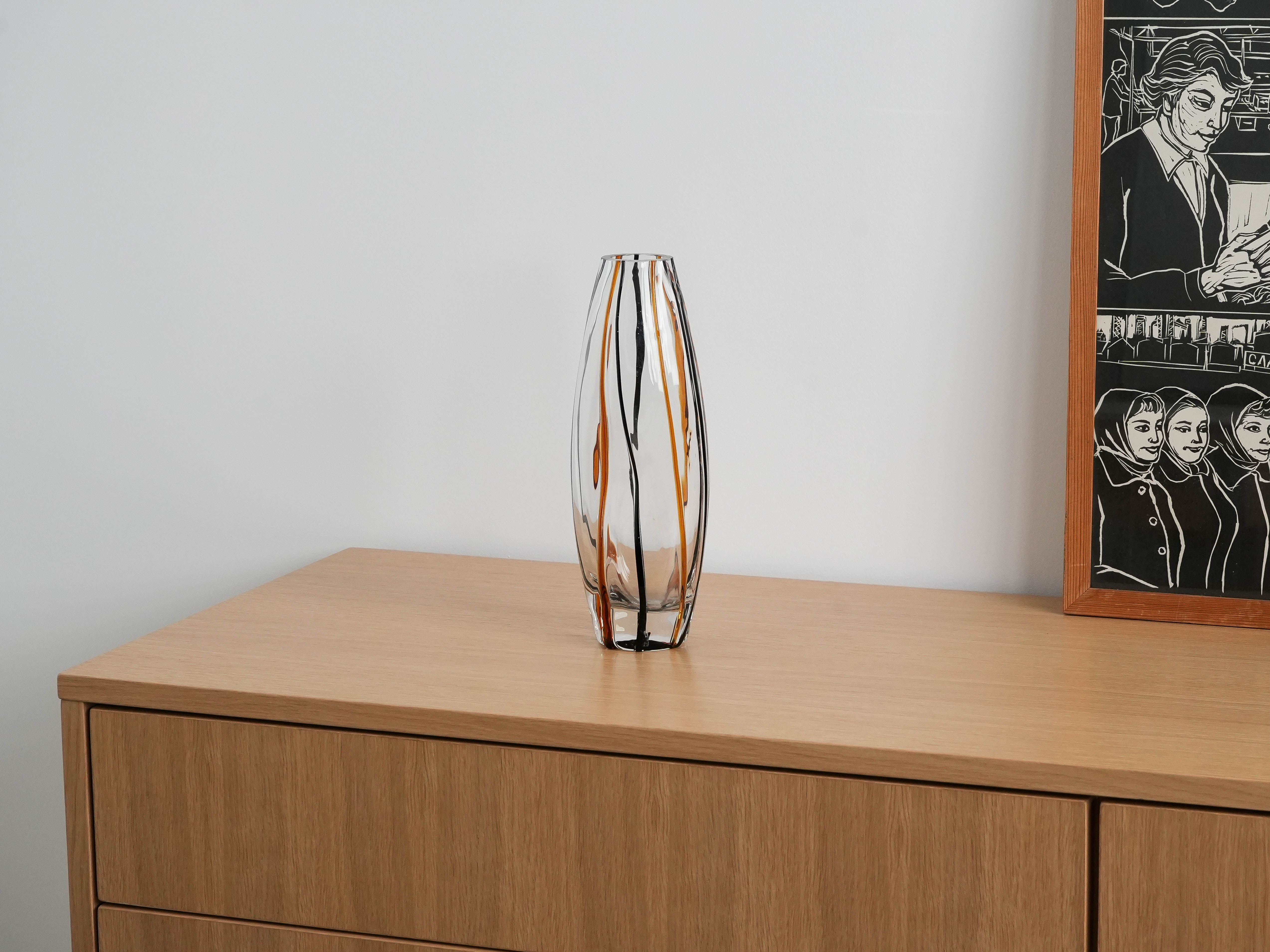 Glass carafe Transparent 1970s