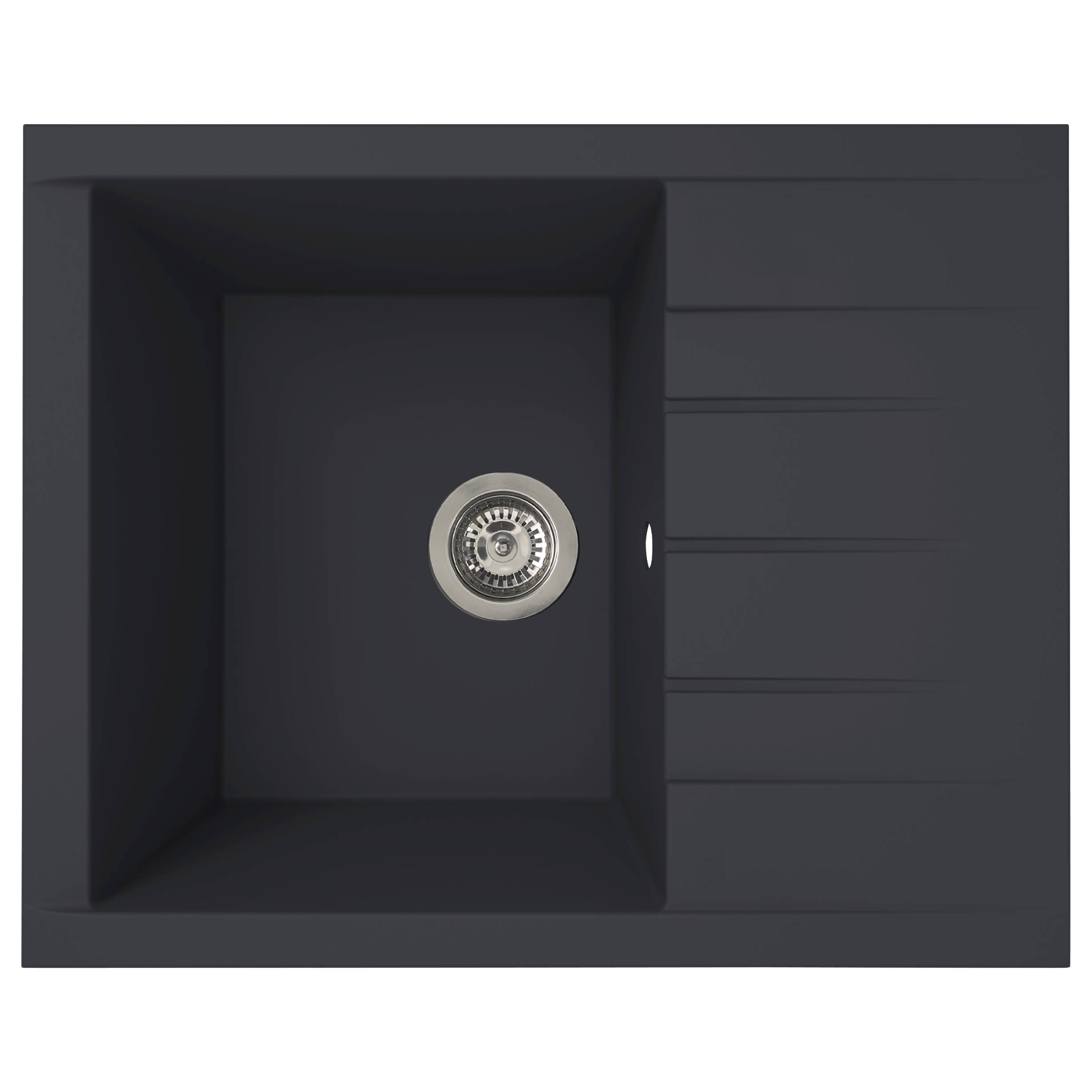 Houston Kitchen Sink 62 x 50 Black
