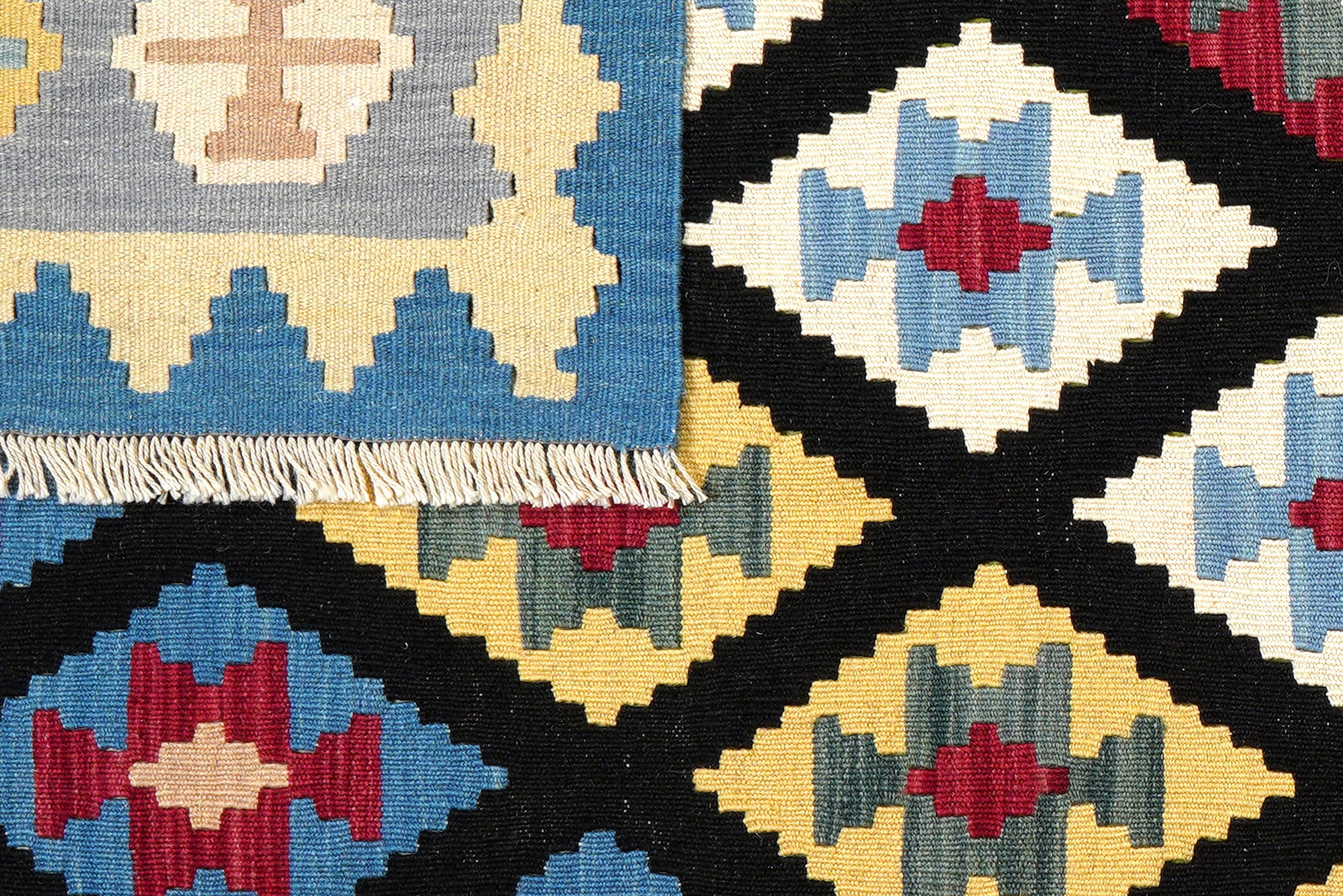 Kilim Gashgai Teppich Wolle Mehrfarbig