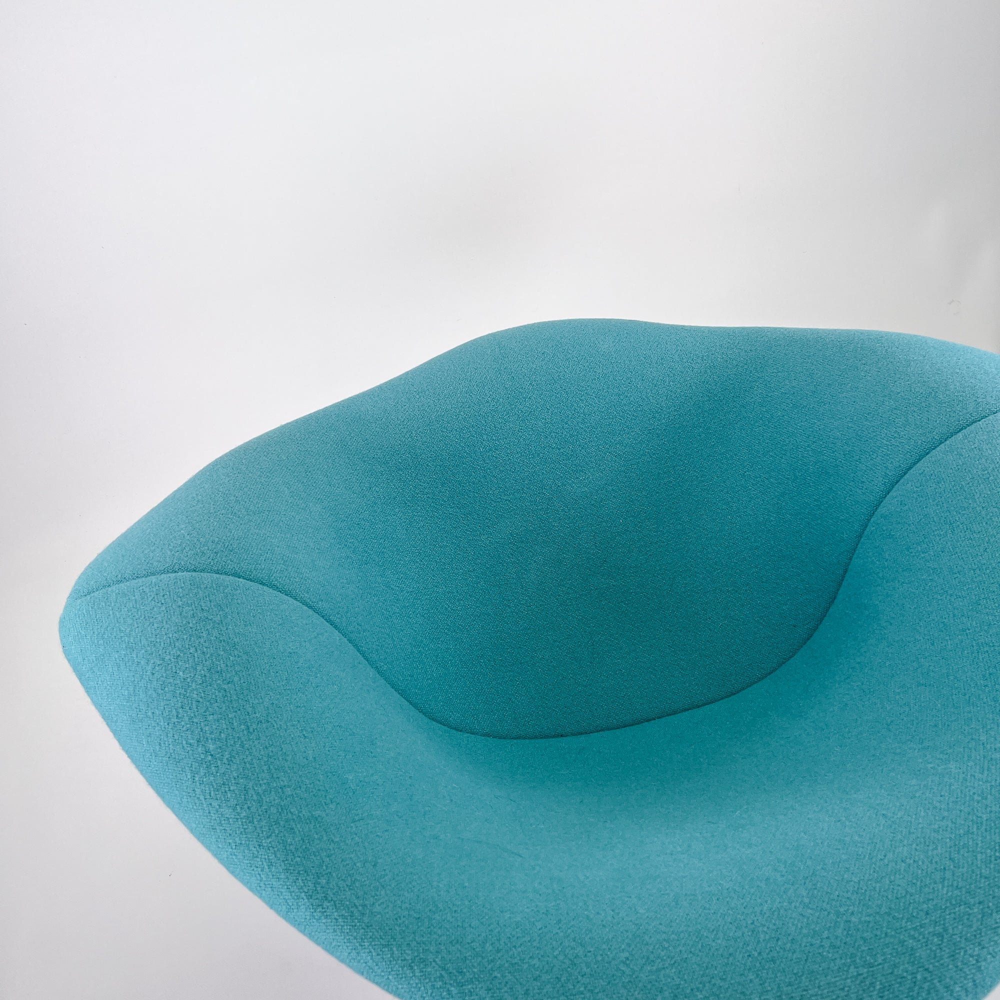 Diamond Chair Metall Textil Weiß Türkis