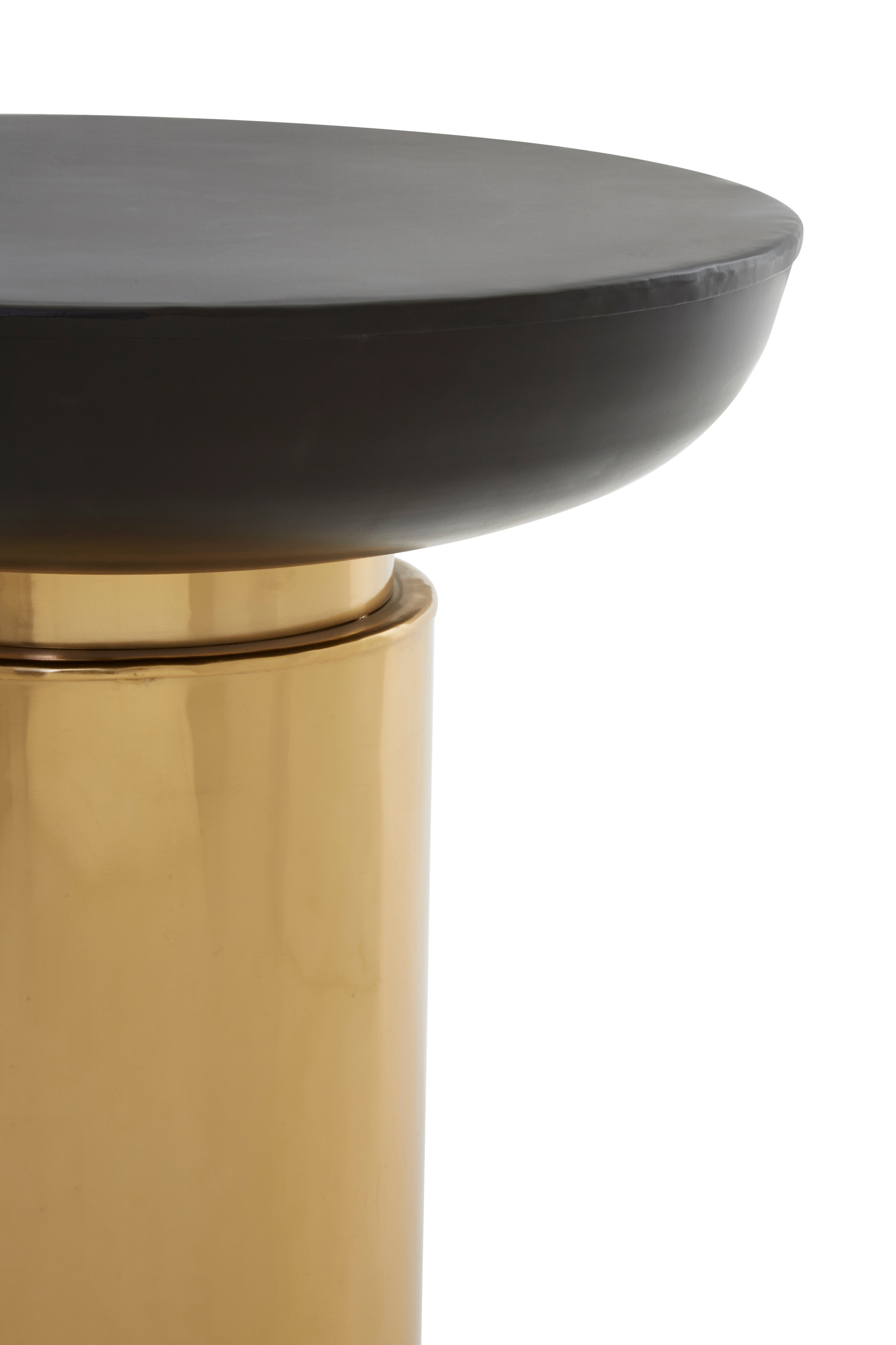 Kensington Townhouse Schwarz-Goldener Beistelltisch
