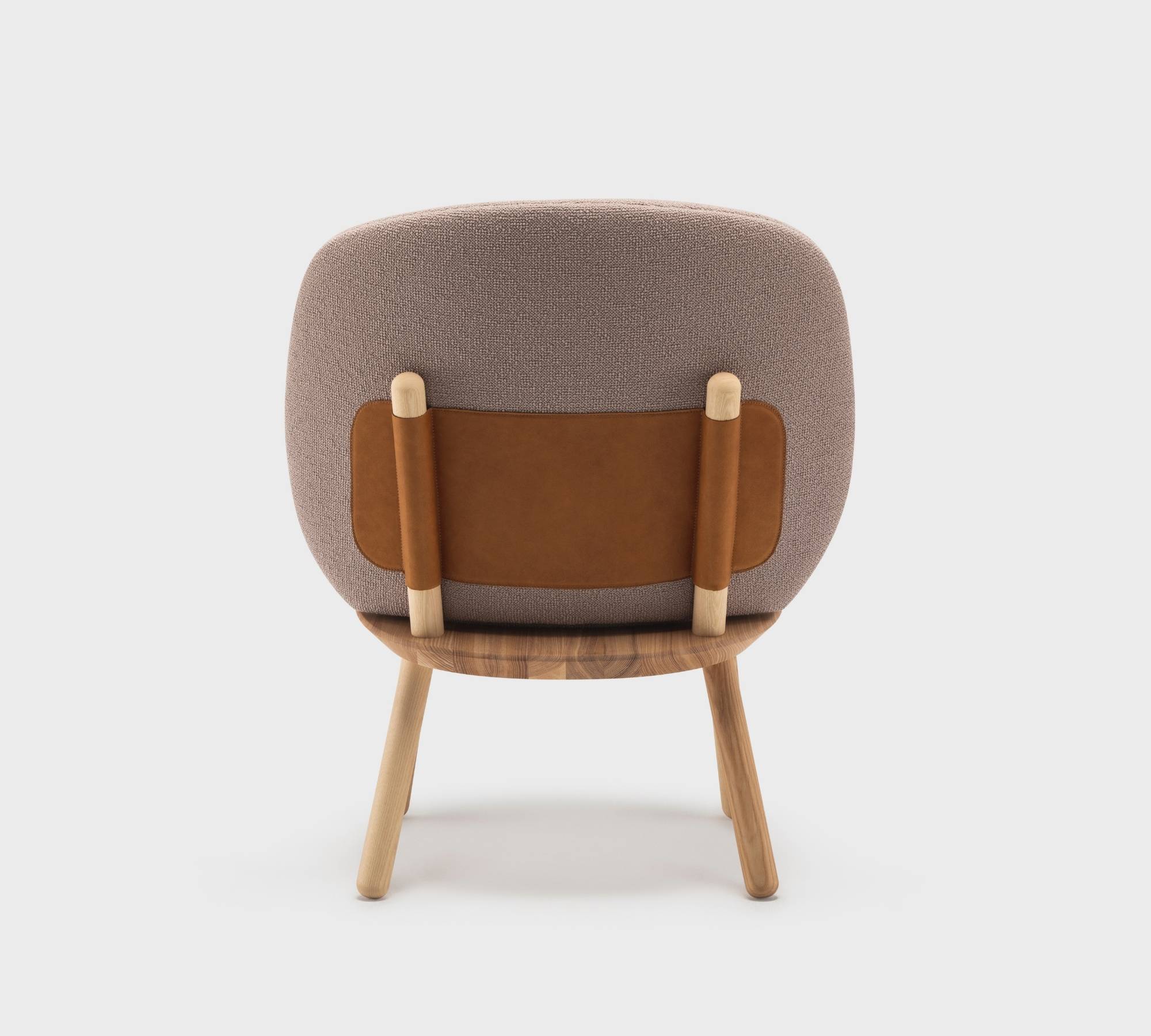 Naïve Armchair Ash wood Fabric Taupe