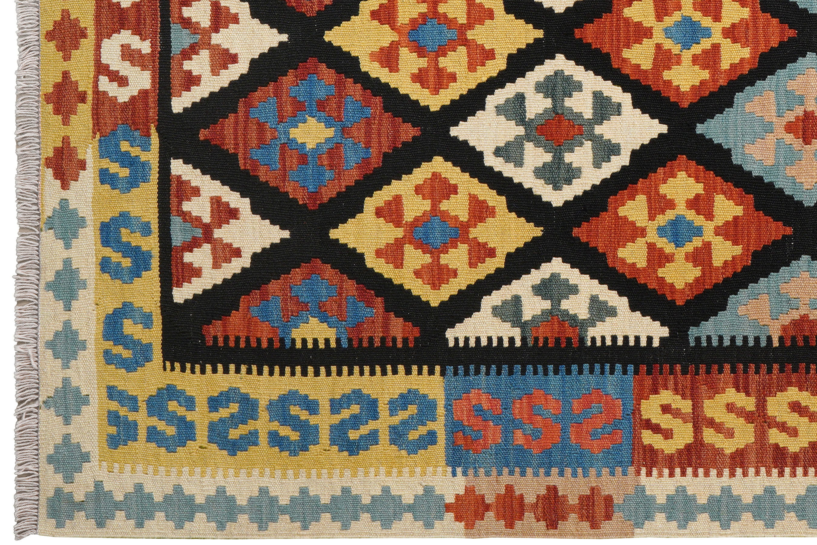 Kelim Gashgai Wool Multicolored