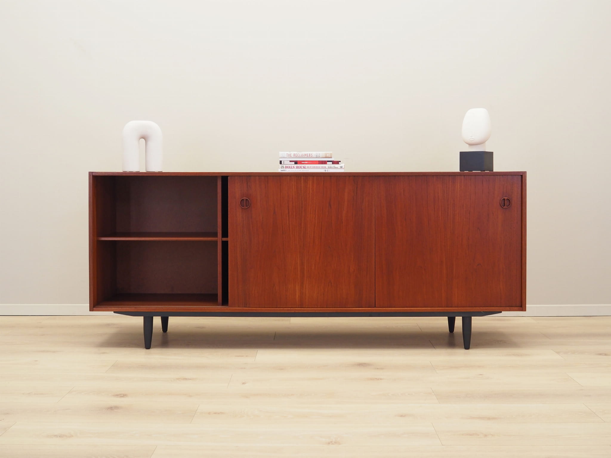 Vintage Sideboard Teakholz Braun 1970er Jahre