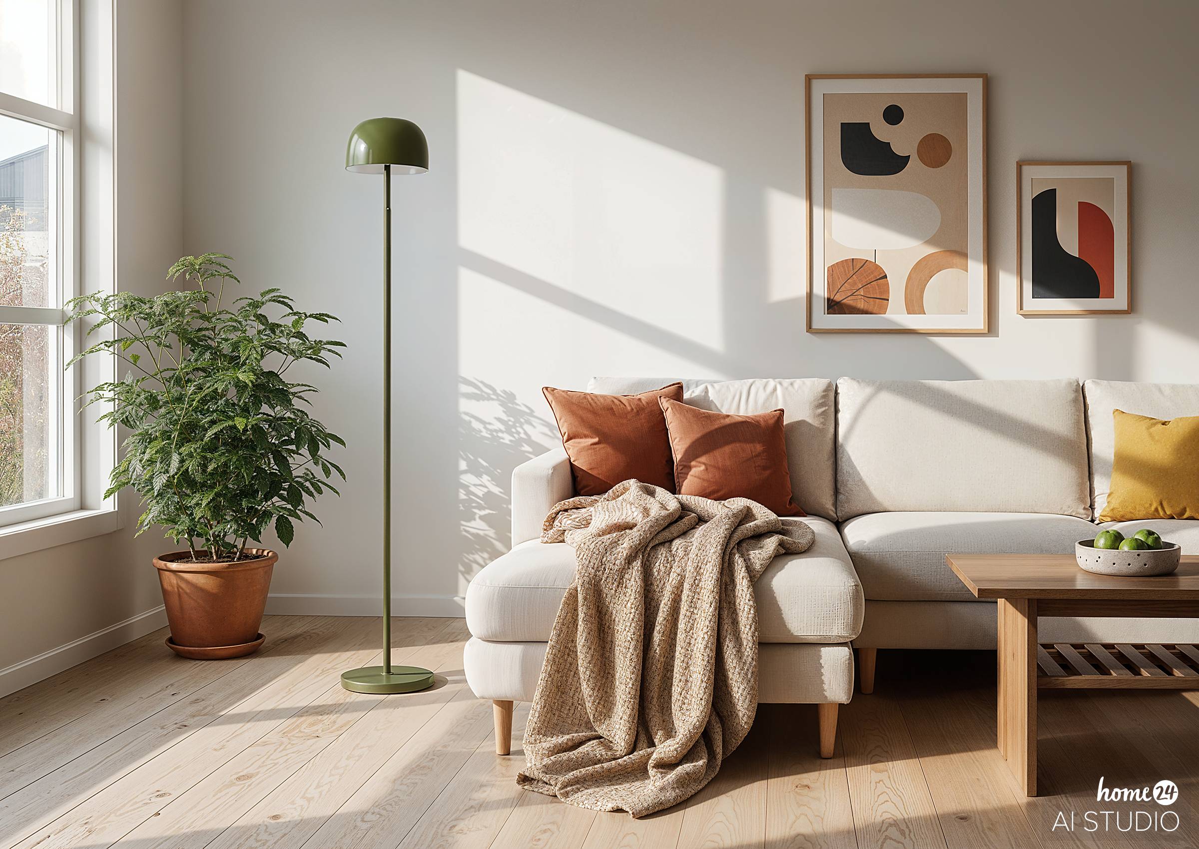 Brev Akku-Stehleuchte Dimmbar Grün