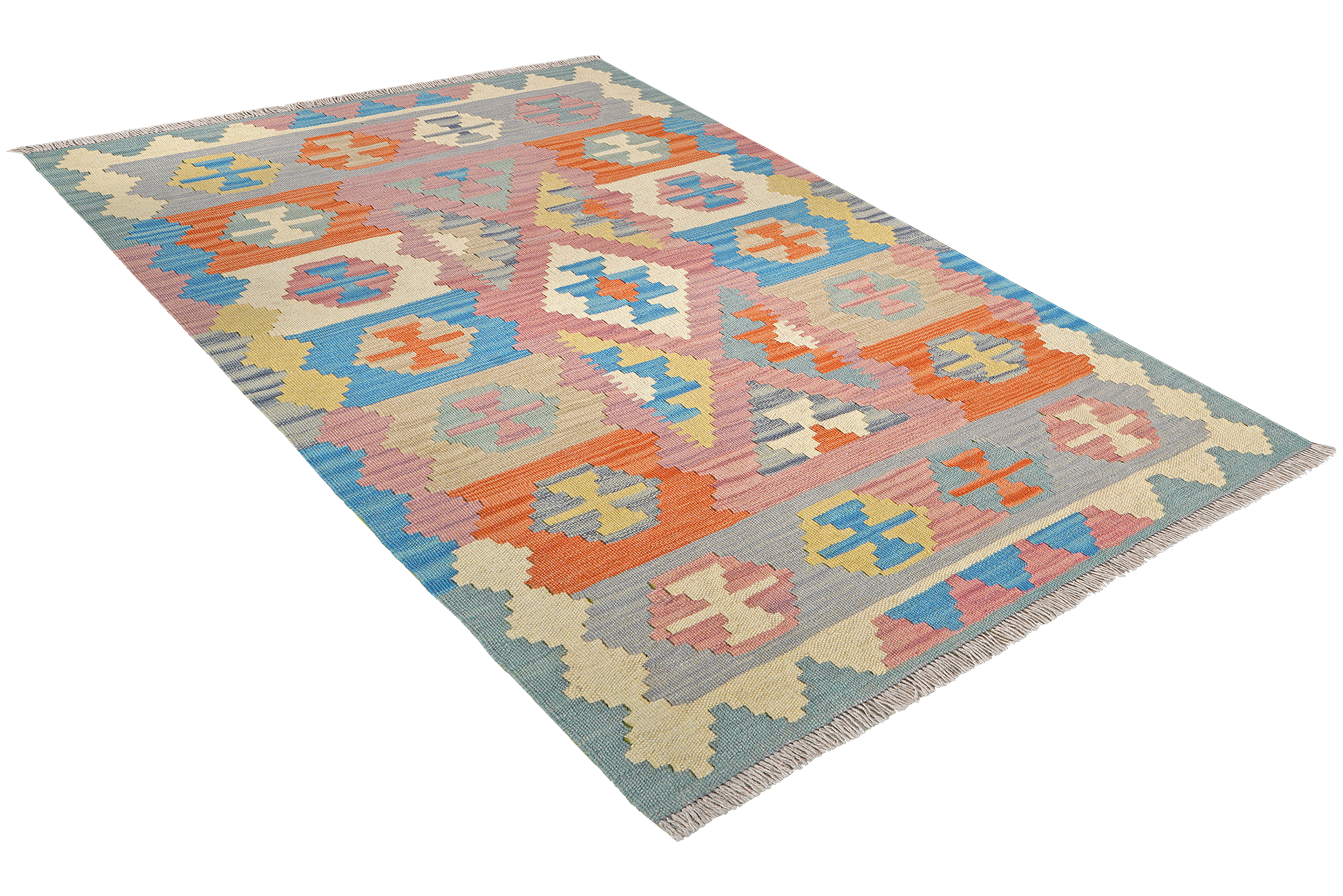 Kelim Gashgai Wool Multicolored