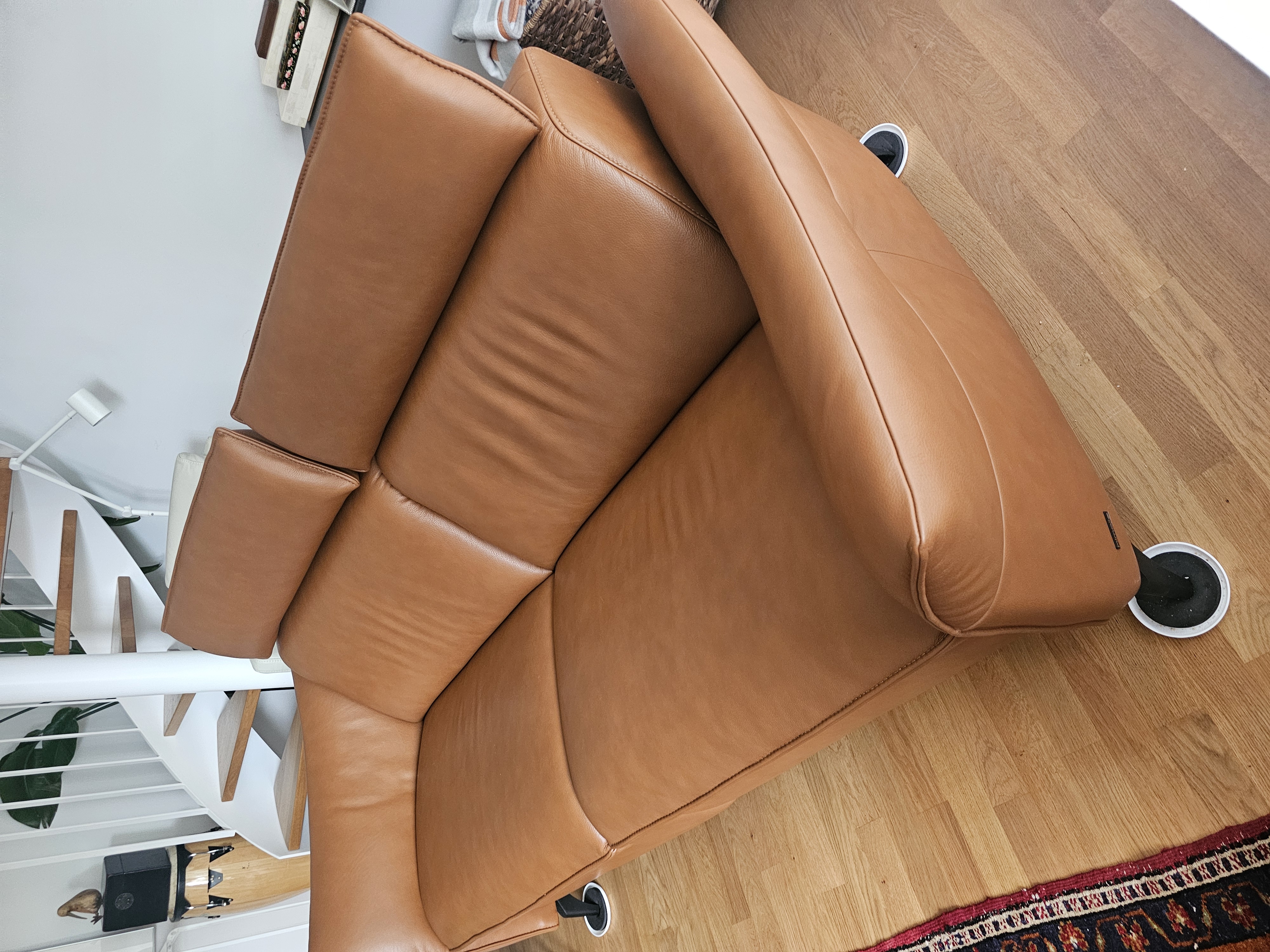 2,5-Sitzer Sofa Leder Braun