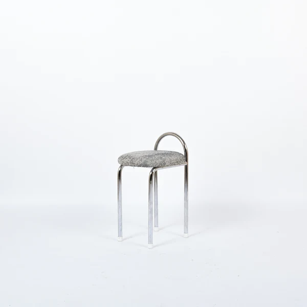 Eron Werzalit Hocker Metall Textil Grau