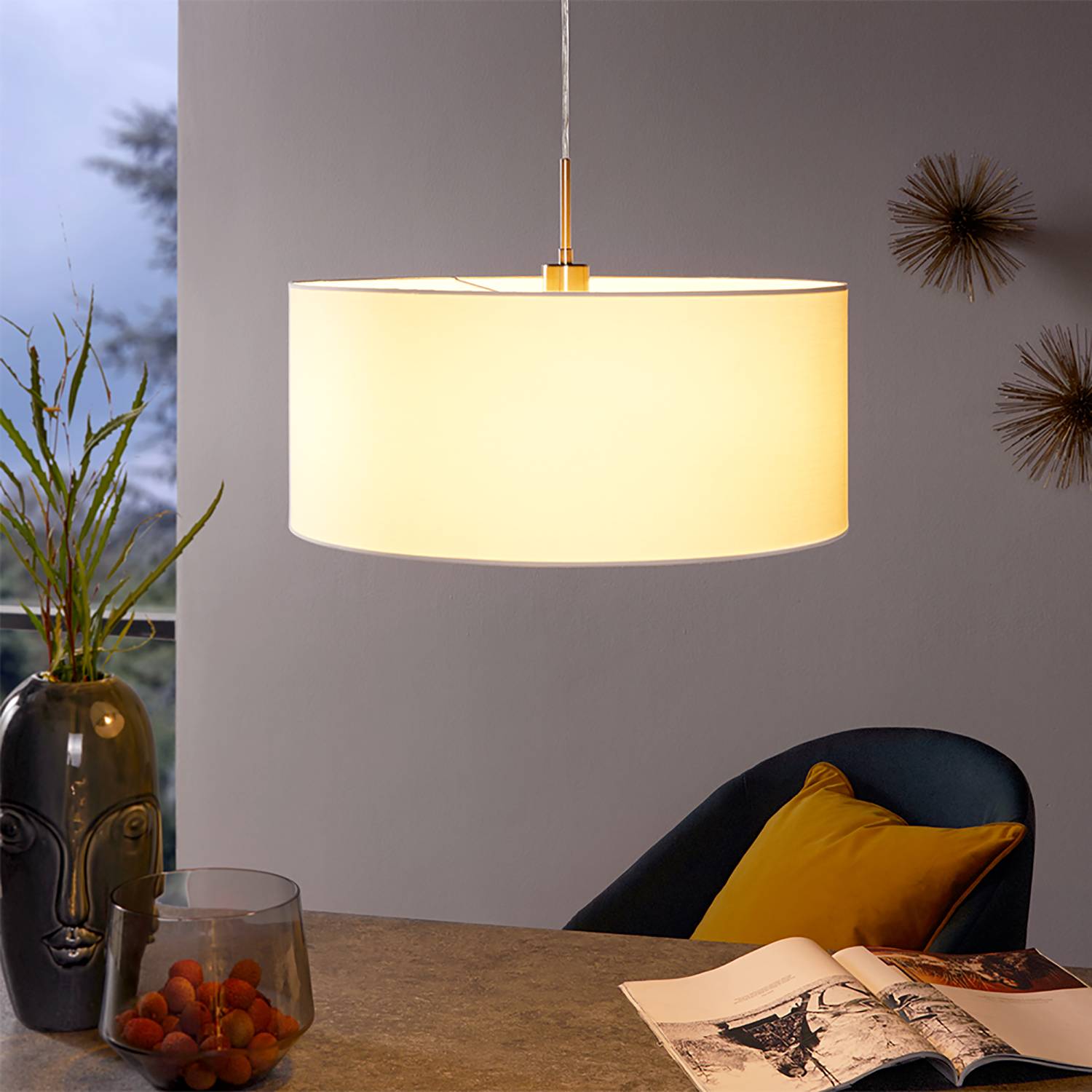 Pasteri III Pendant Light Mixed fabric Steel 53cm