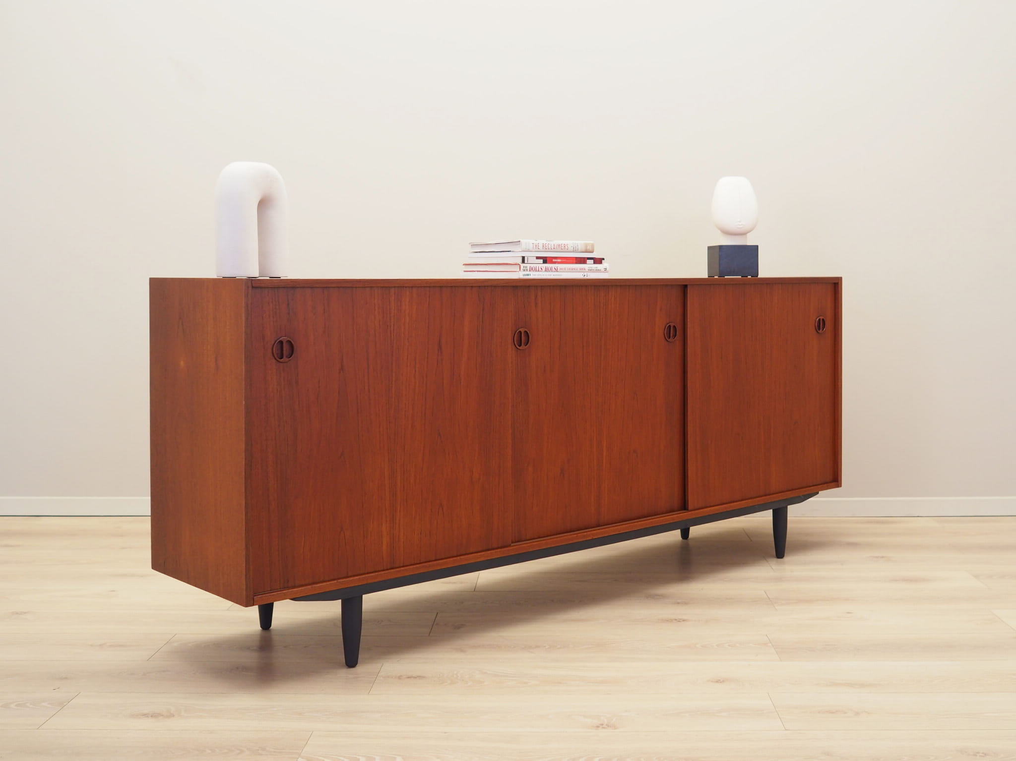 Vintage Sideboard Teakholz Braun 1970er Jahre