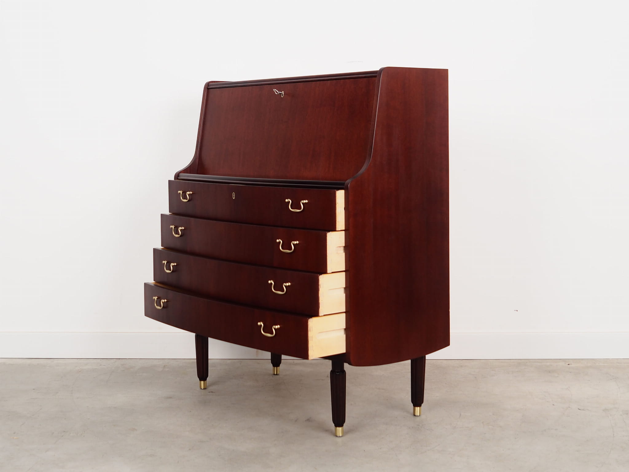 Secretaire in mogano anni '70