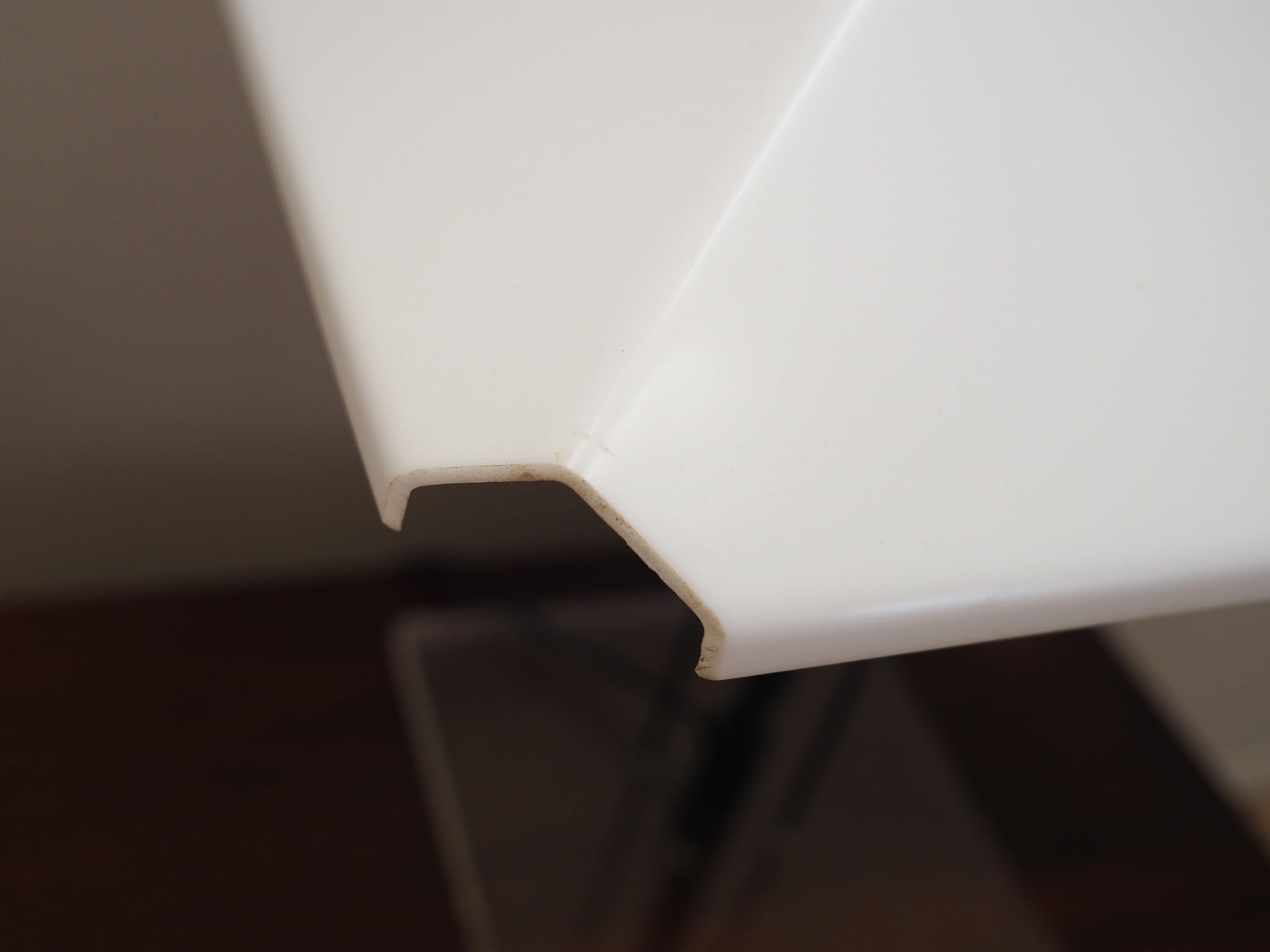 Table lamp Plastic Metal White 1970s
