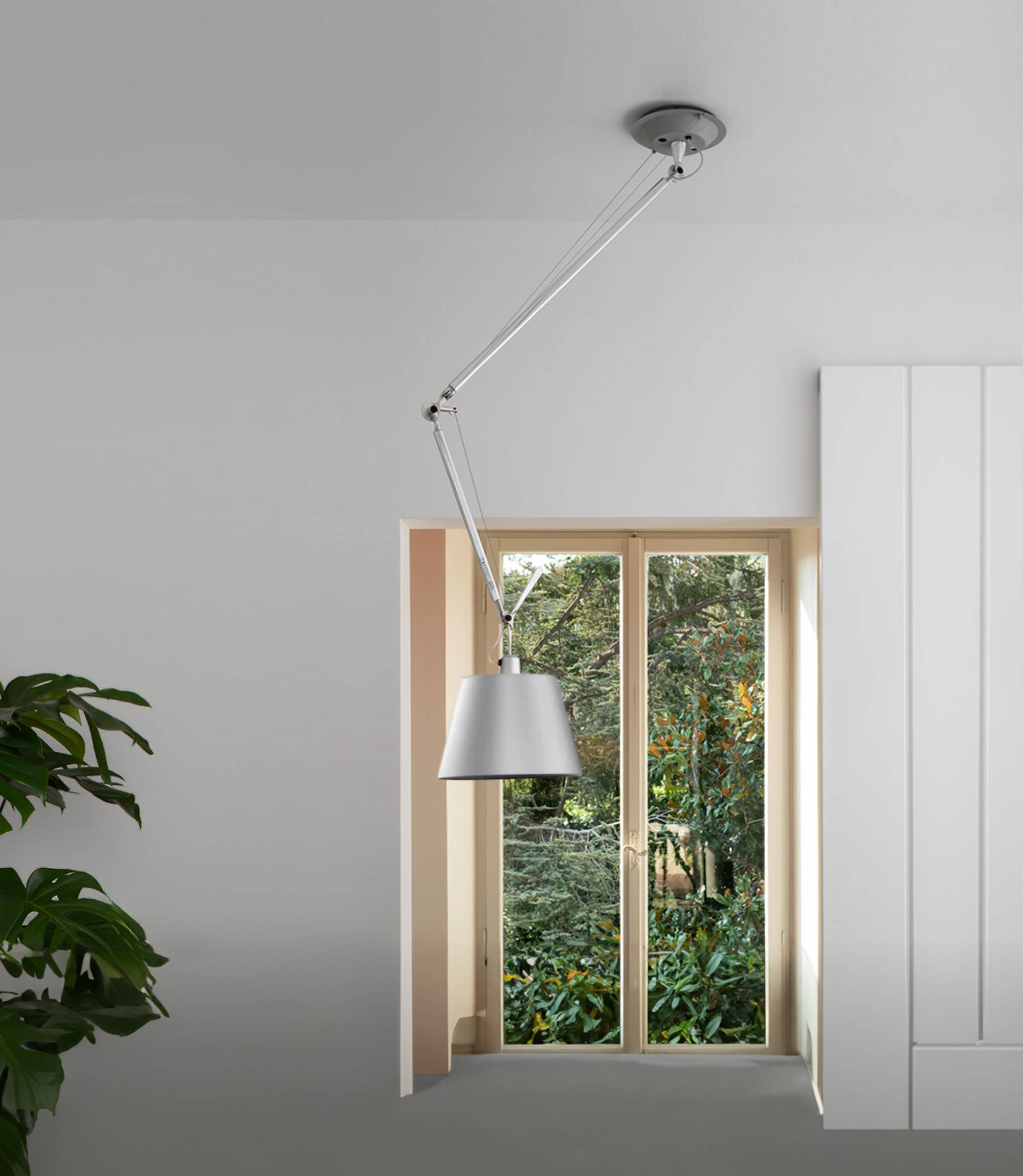Tolomeo Decentrata Pendelleuchte Silber
