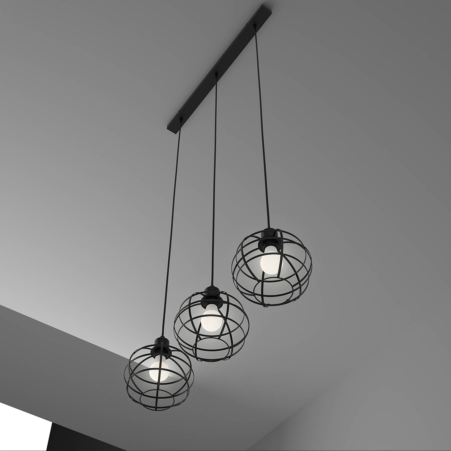 Le Vey I Pendant Lamp Iron 3-light
