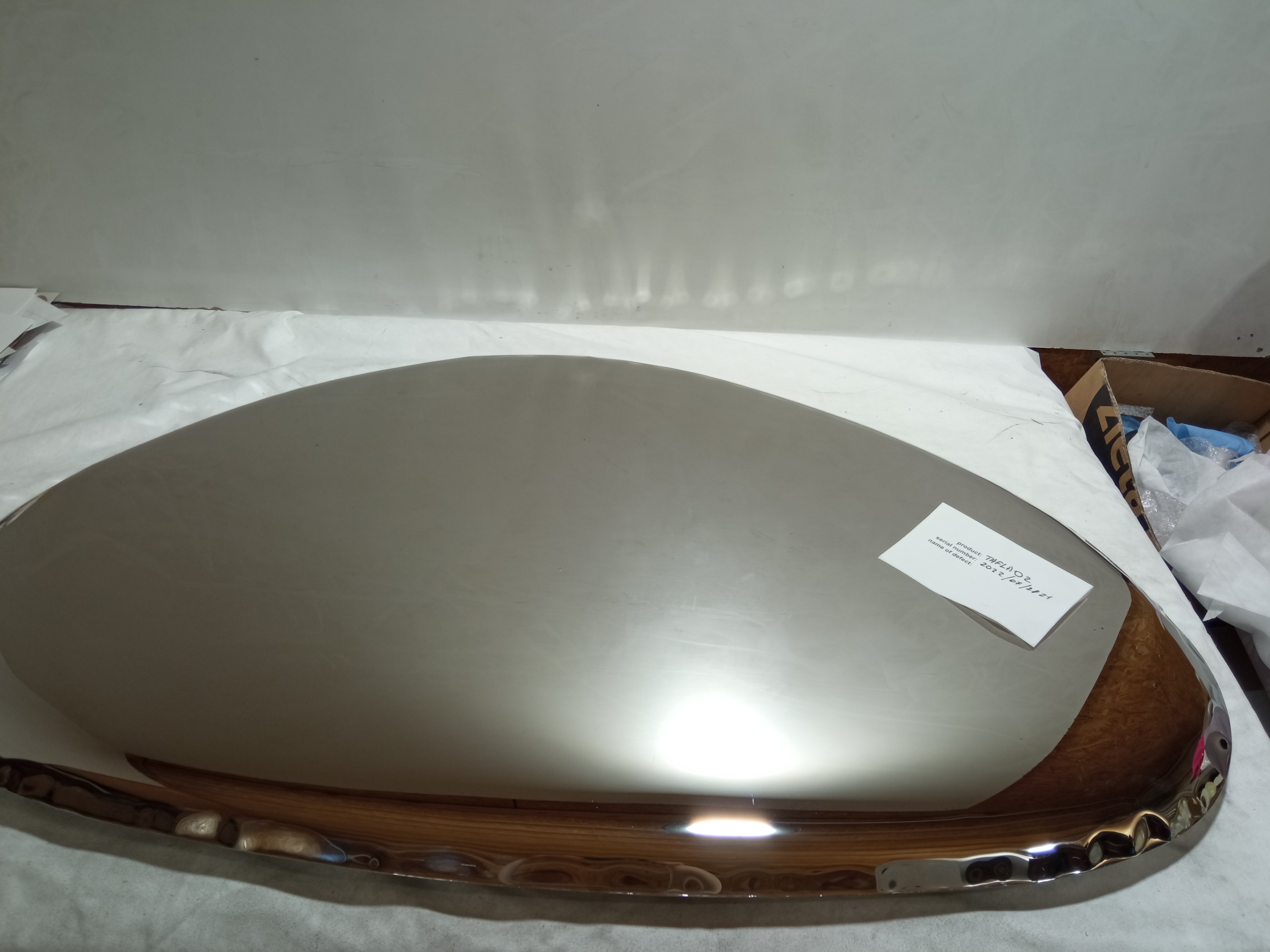 Tafla Spiegel O2 Edelstahl Inox Poliert Silber