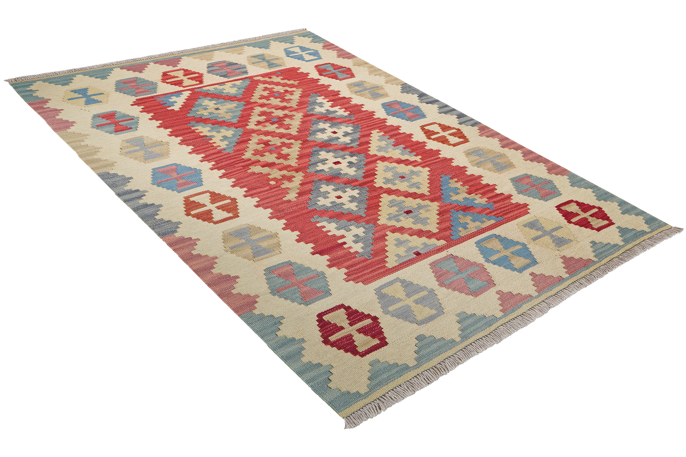 Kelim Gashgai Wolle Mehrfarbig