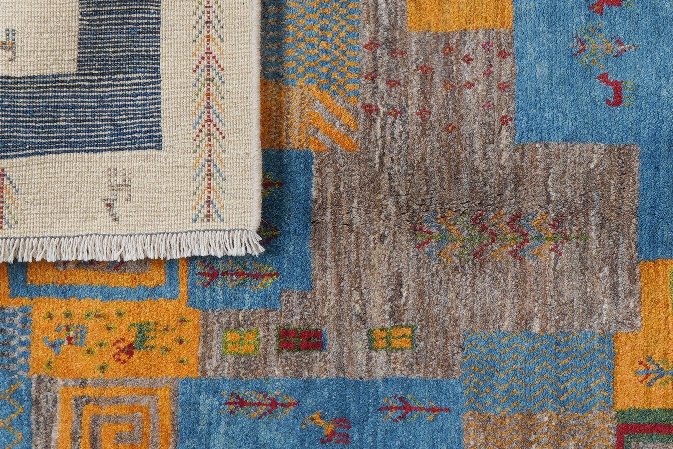 Rizbaf Gabbeh Carpet Wool Multicolored