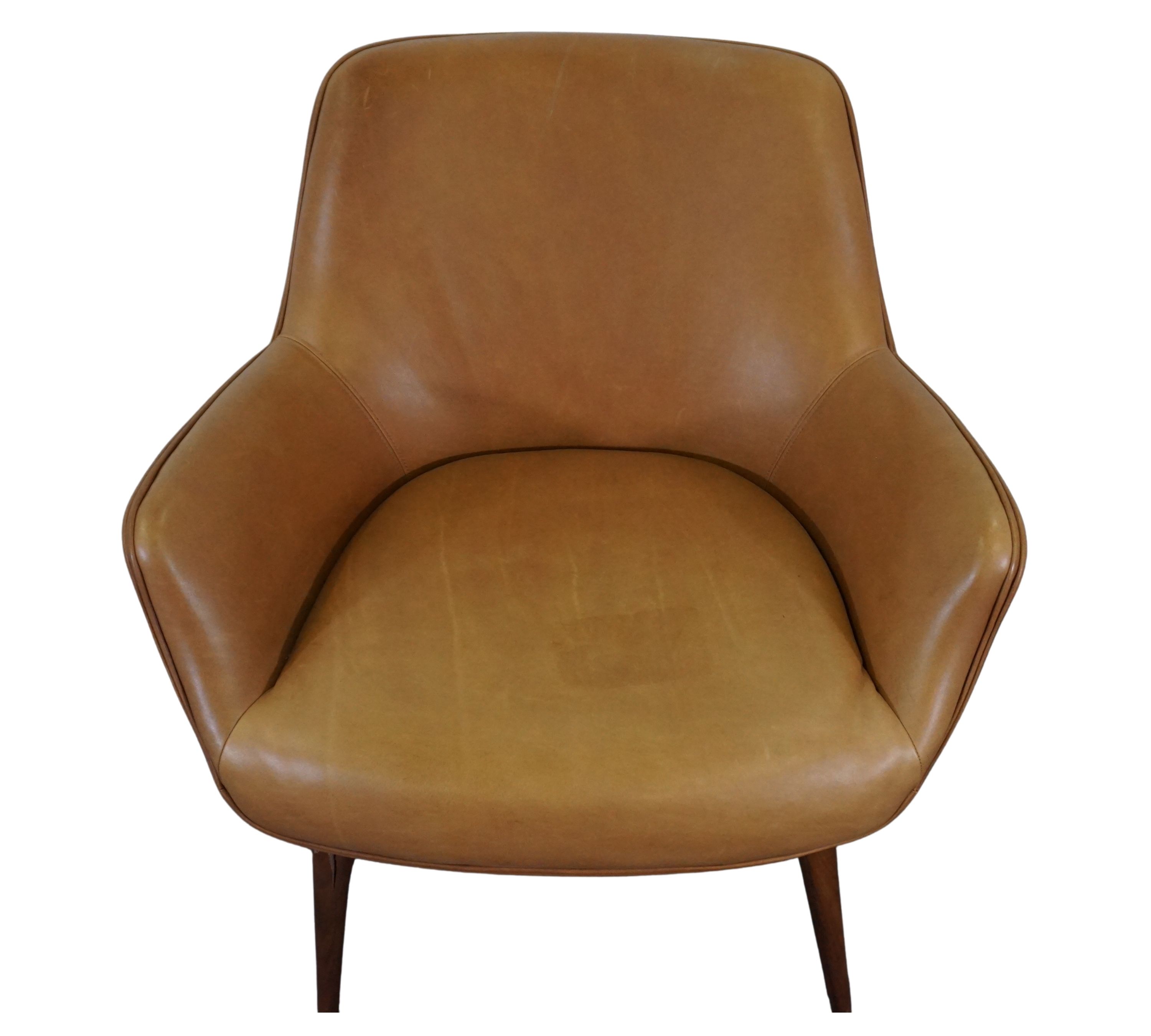 Oscar Sessel Leather Bronze
