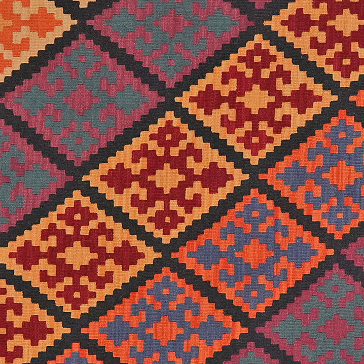 Kilim Gashgai Teppich Mehrfarbig
