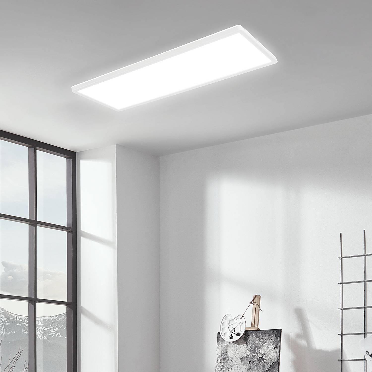 LED-Deckenleuchte Slim I Weiß