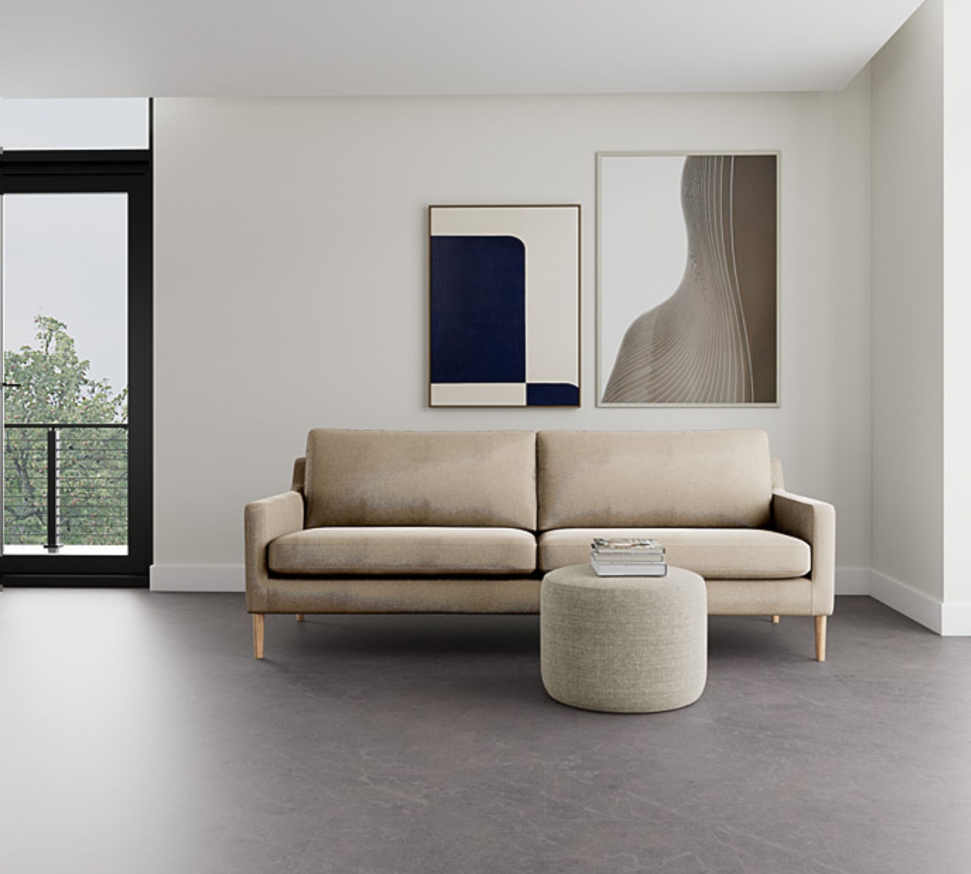 Astha Sofa 3-Sitzer Sasano Clay