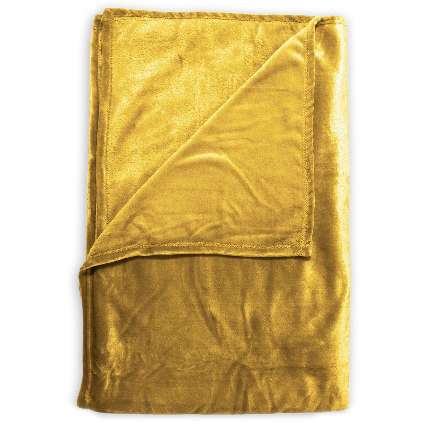 Plaid Cara Polyester Fleece Honey