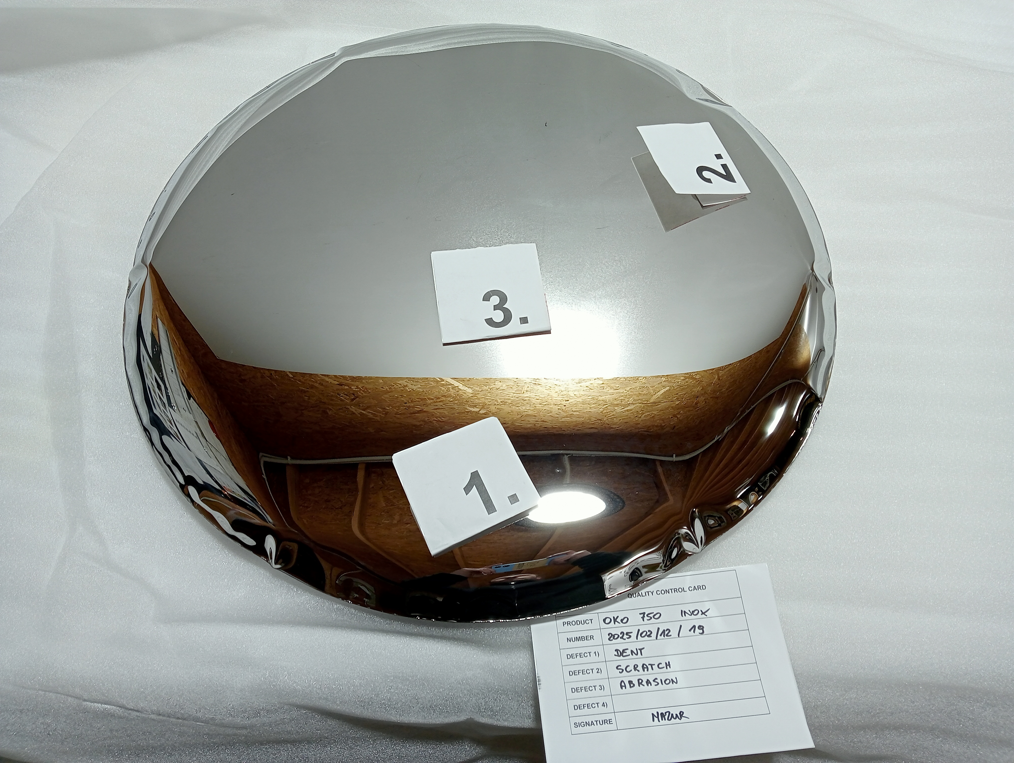 OKO Mirror 750 Inox Polished Stainless Steel Silver